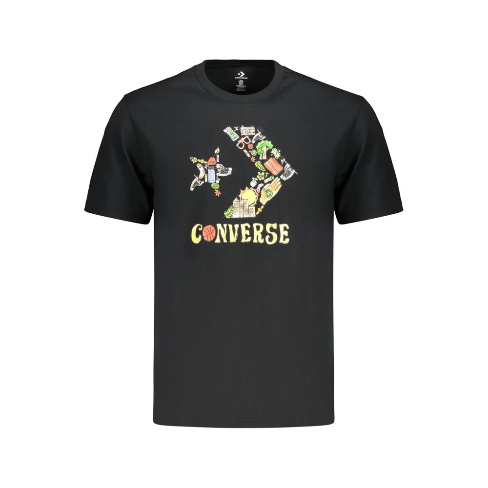 Black Cotton Men's T-Shirt