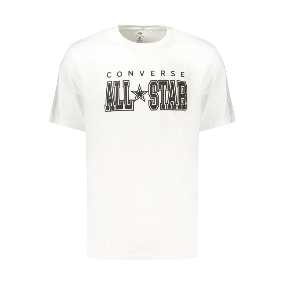 White Cotton Mens T-Shirt