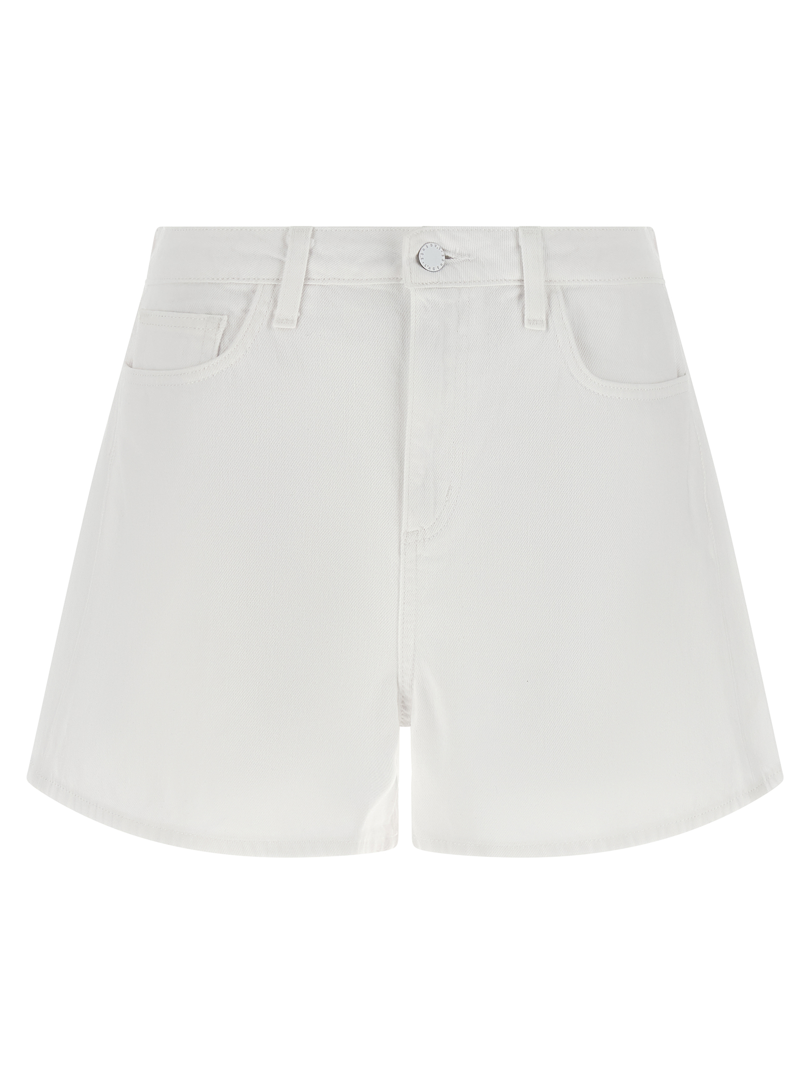 White Cotton Bermuda Shorts