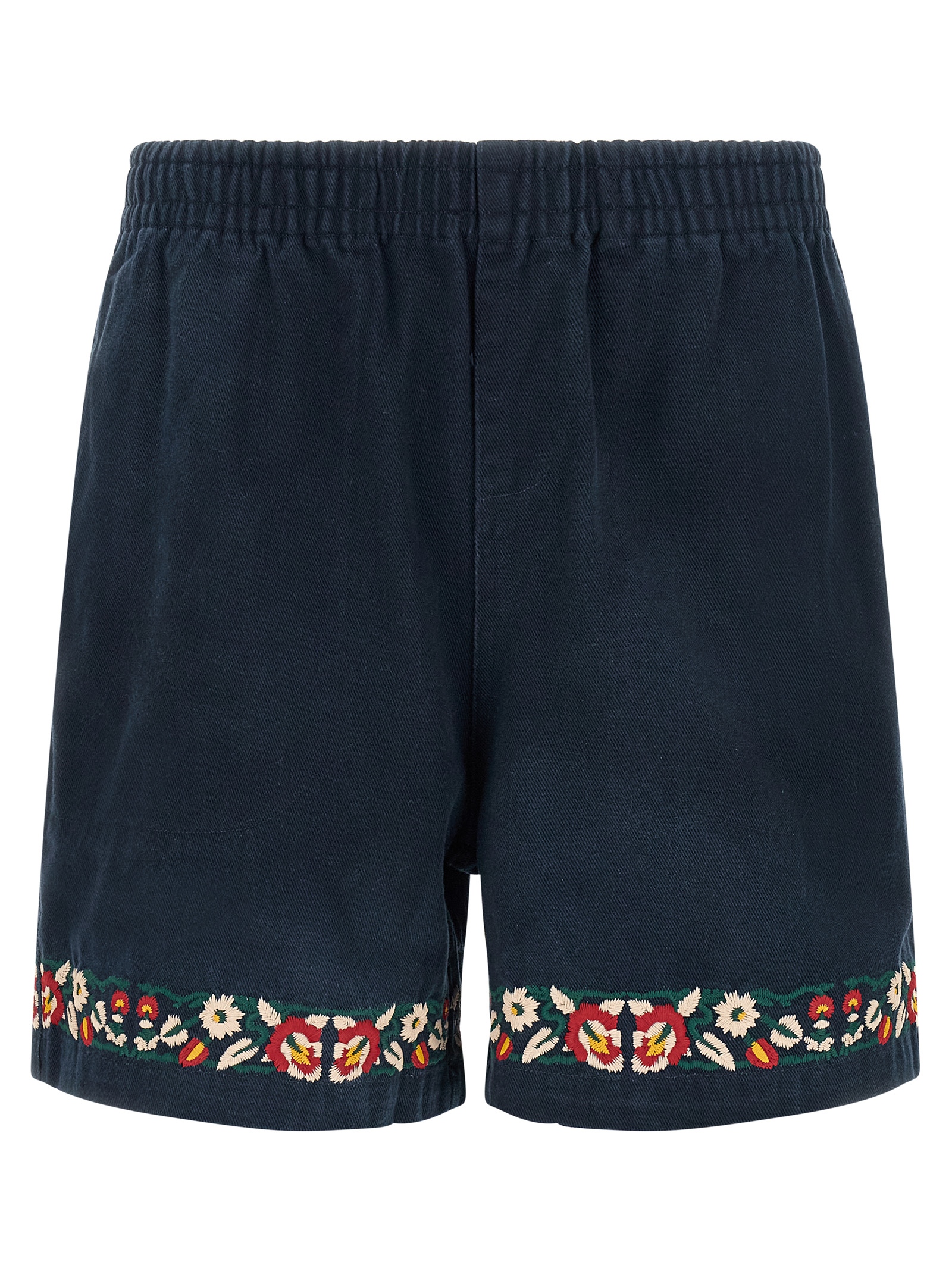 Blue Cotton Bermuda Shorts