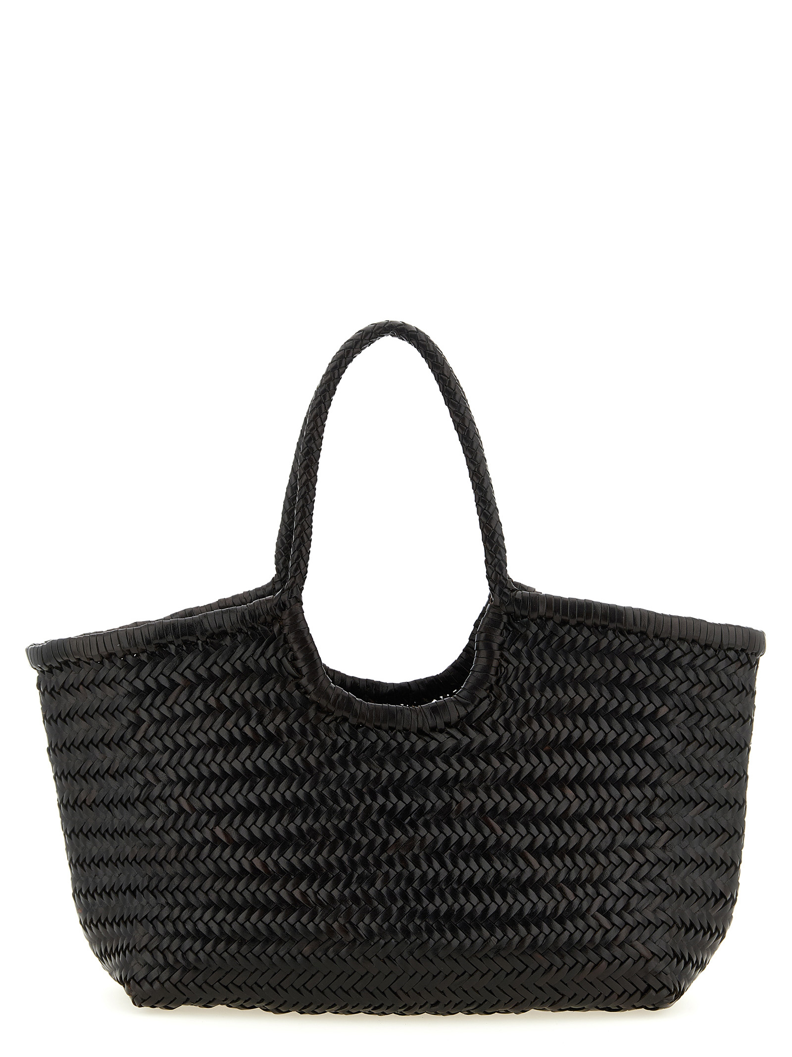 Brown Calfskin Shoulder Bag