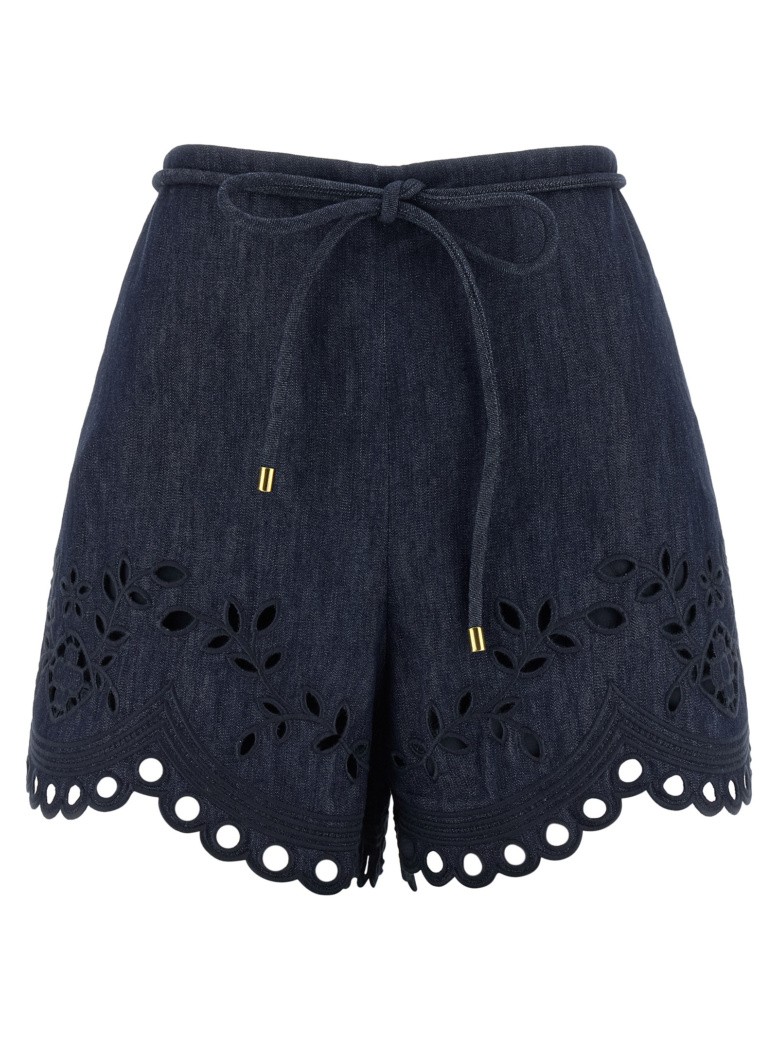 Blue Cotton Bermuda Shorts