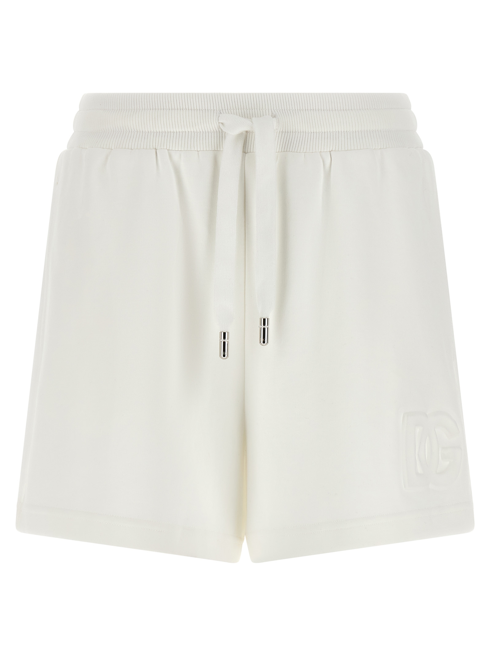 White Cotton Bermuda Shorts