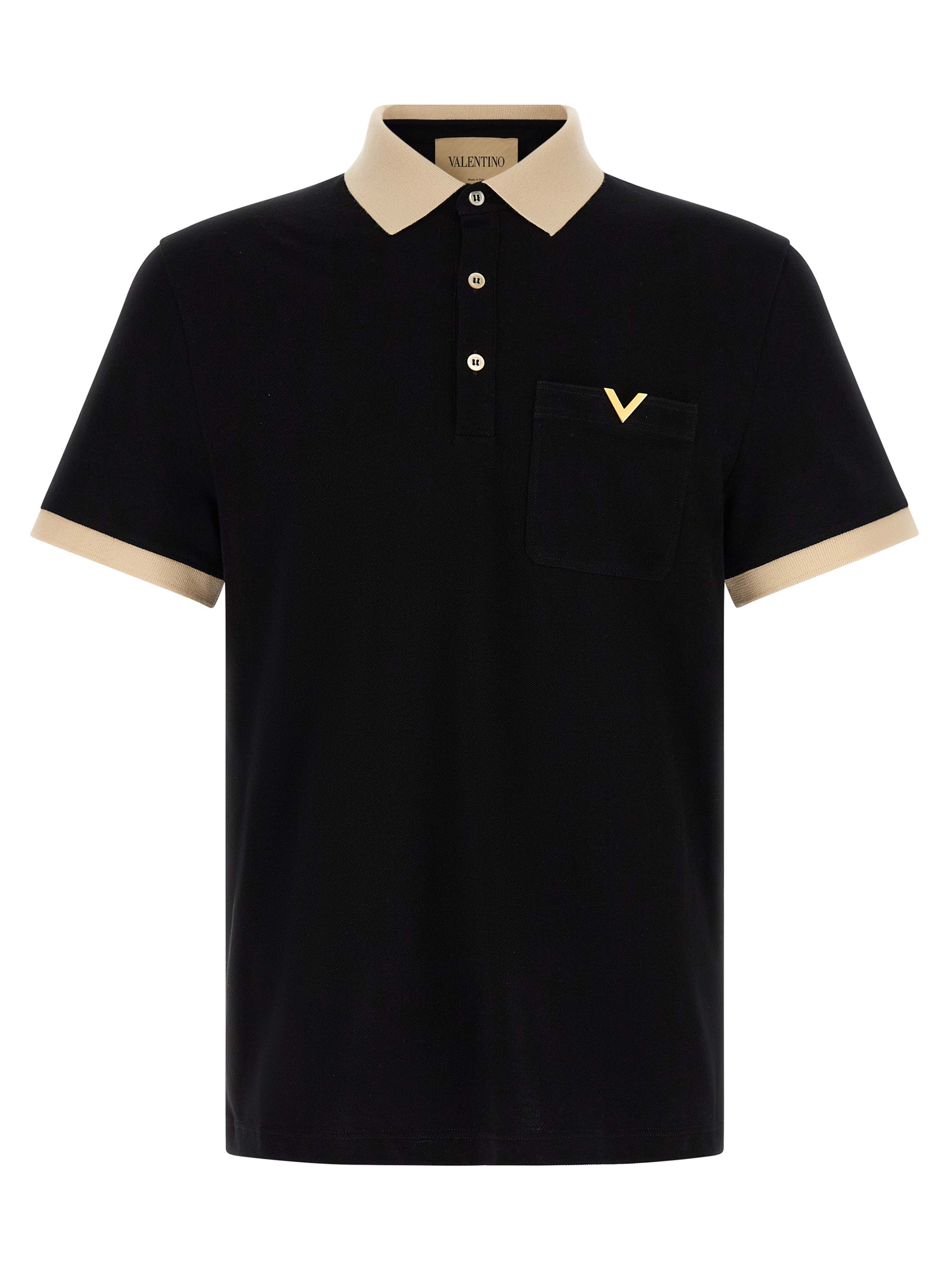 Bicolor Cotton Polo Shirt
