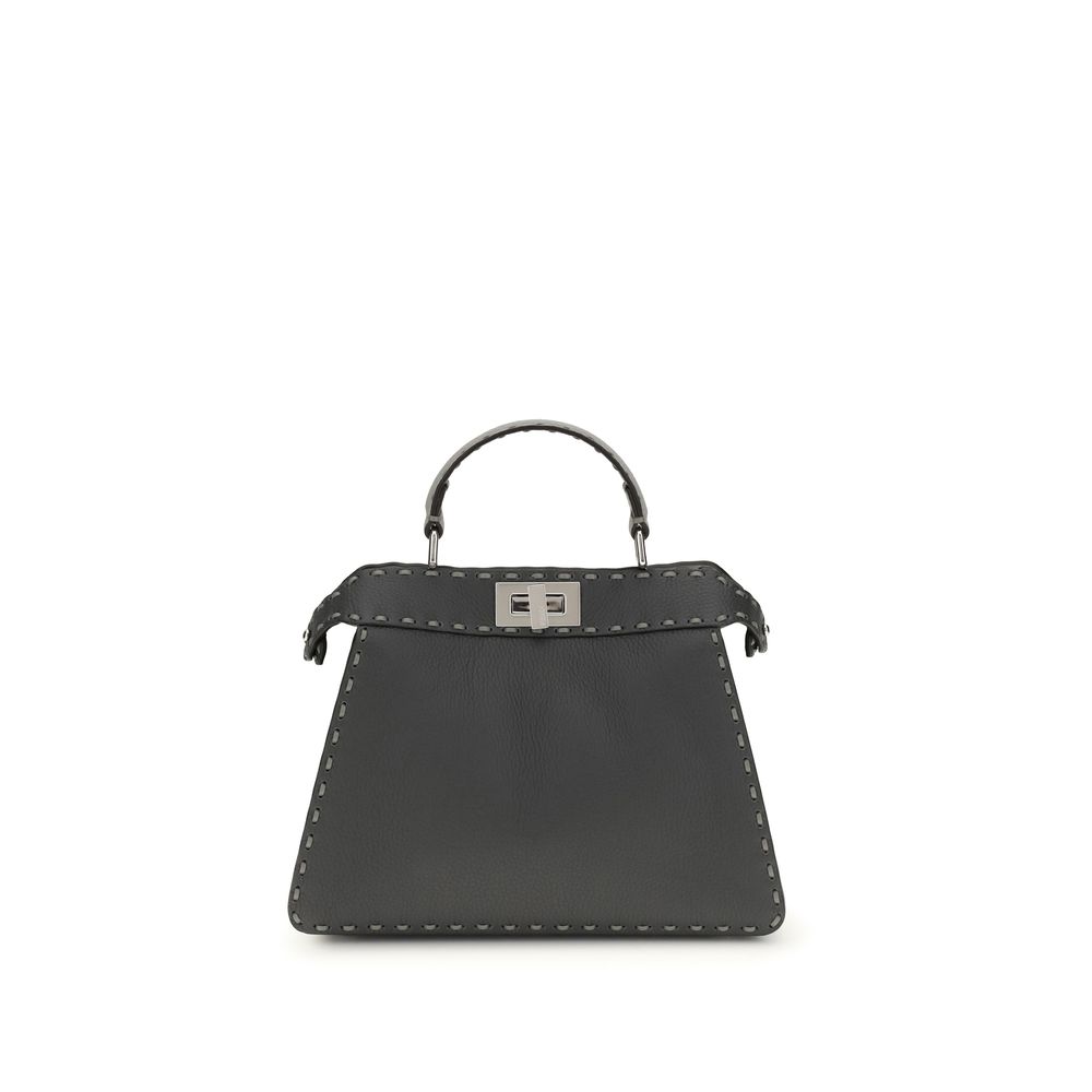 Gray Calf Leather Bos Taurus Handbag