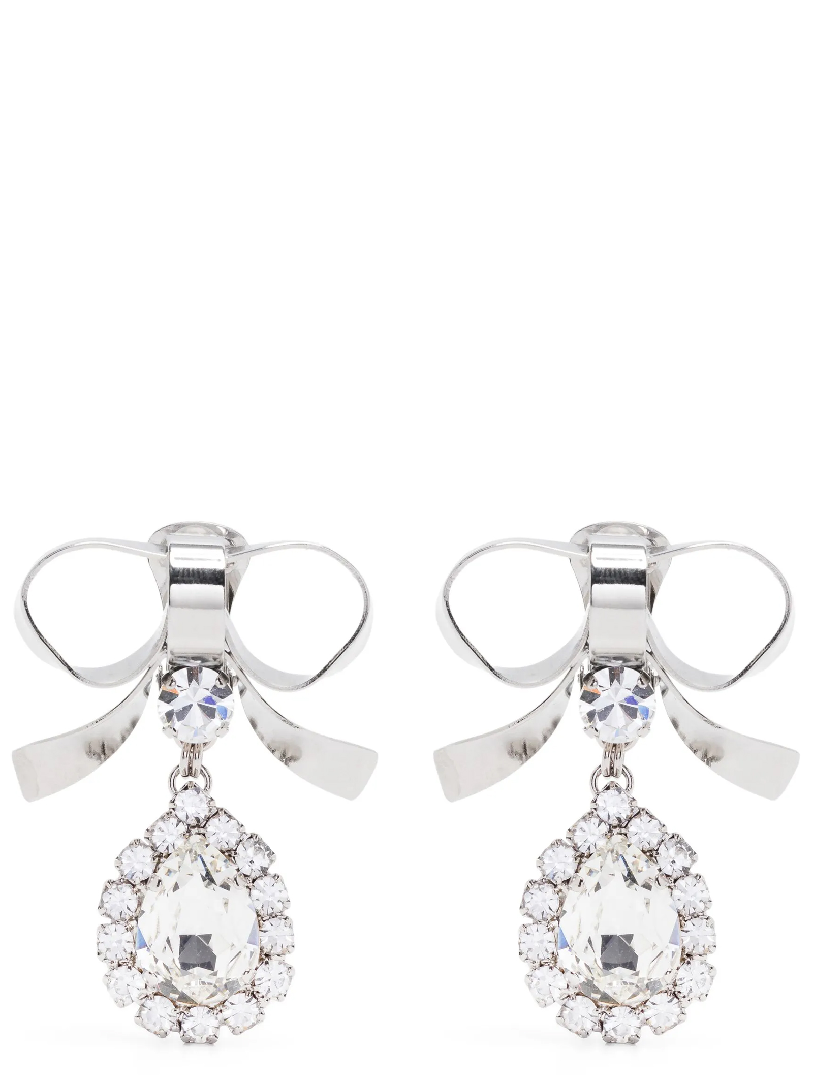Silver Glass Earrings