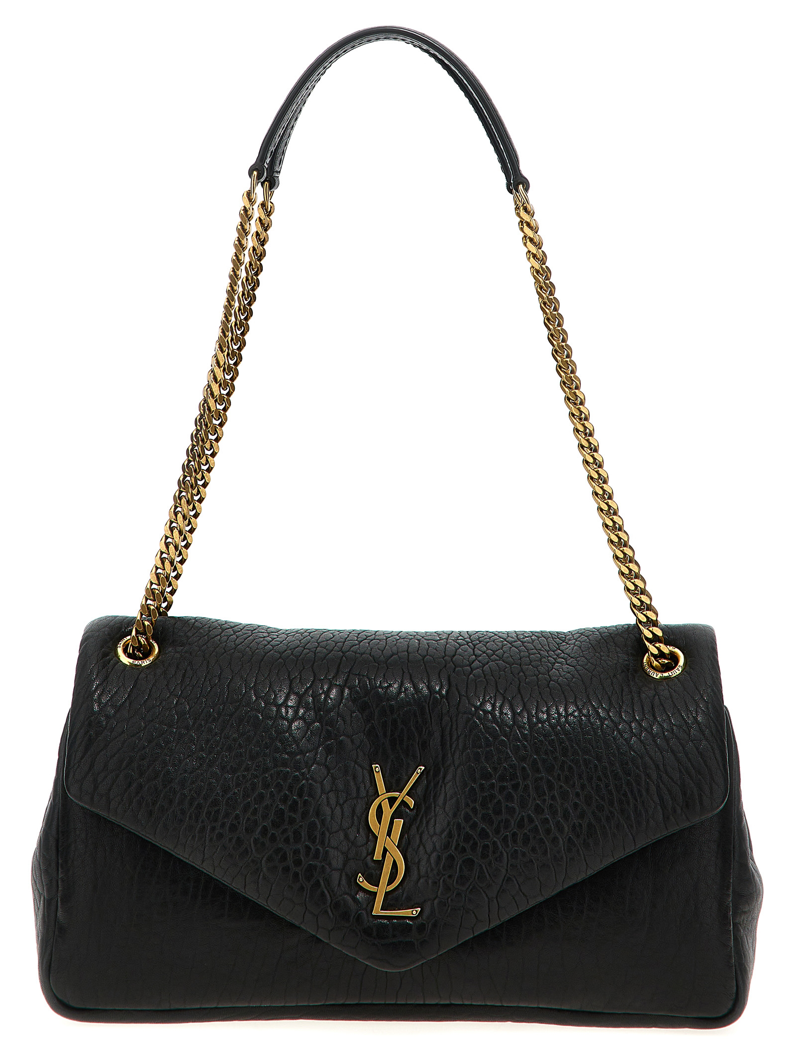 Black Leather Shoulder Bag