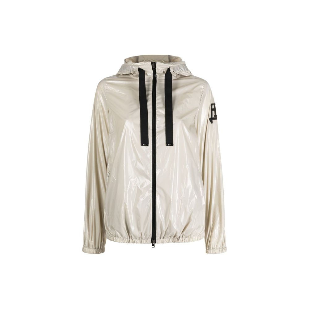 Herno Beige Polyamide Shell Jacket Clothing - Women