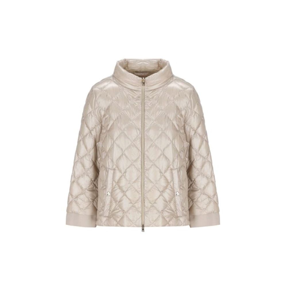 Herno Beige Polyamide Full-Length Jacket Clothing - Women
