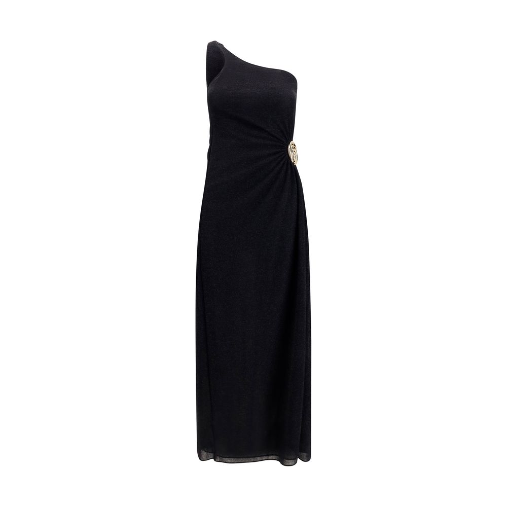 Black Polyamide Cocktail Dress