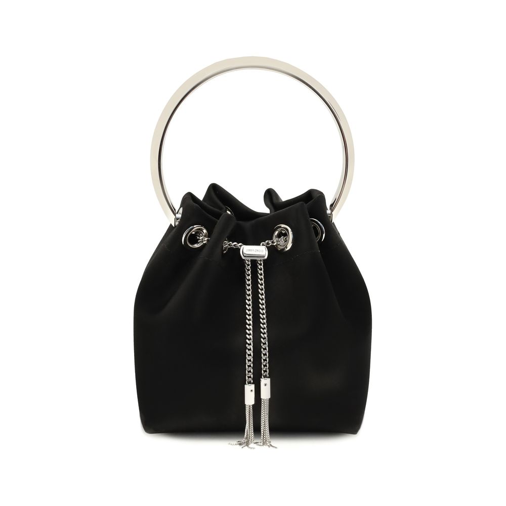 Black Silk Backet Bag