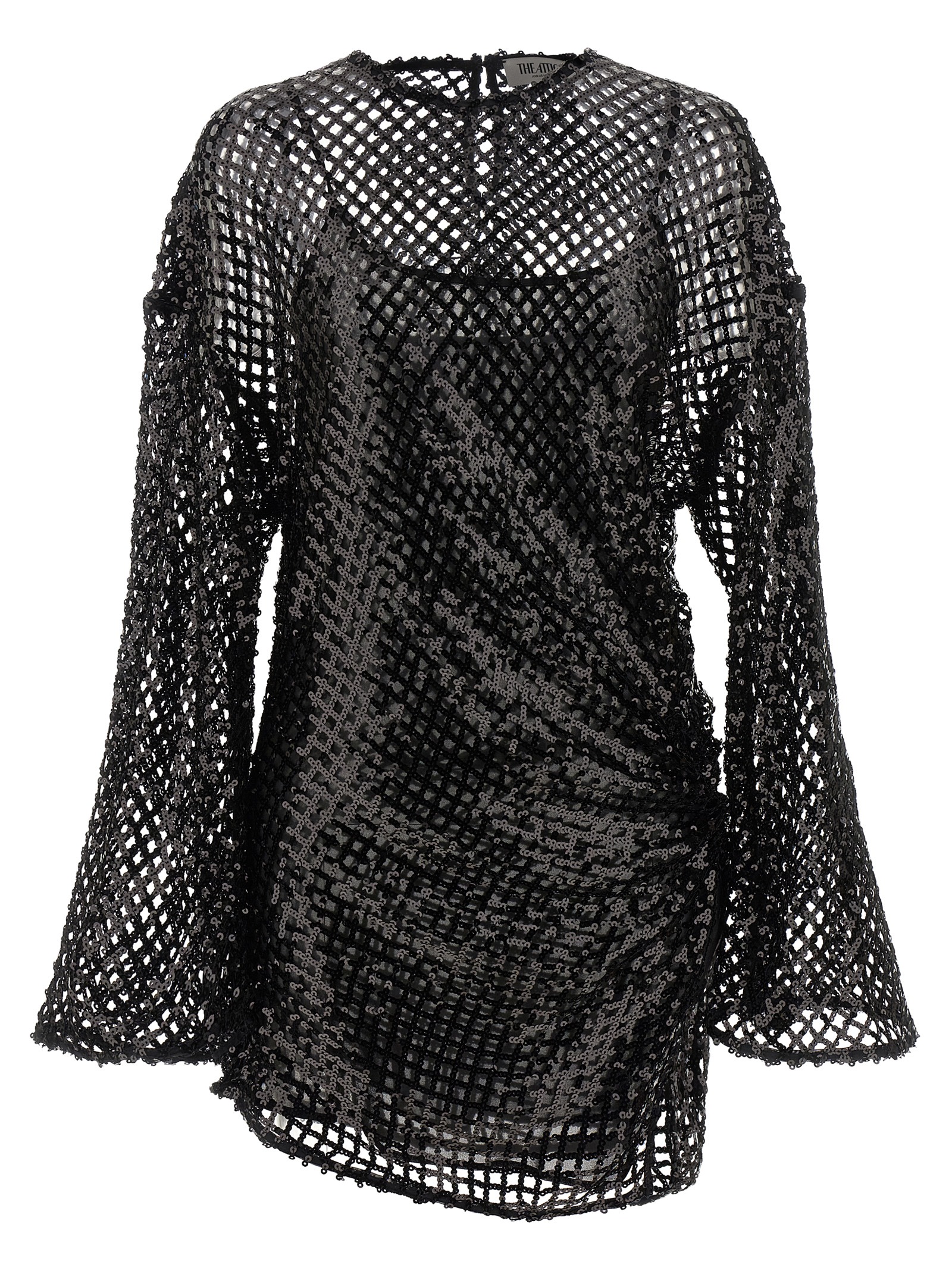 The Attico Black Polyester Short Dress - Women