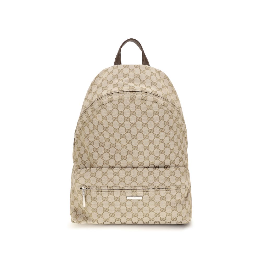Beige Polyester Backpack