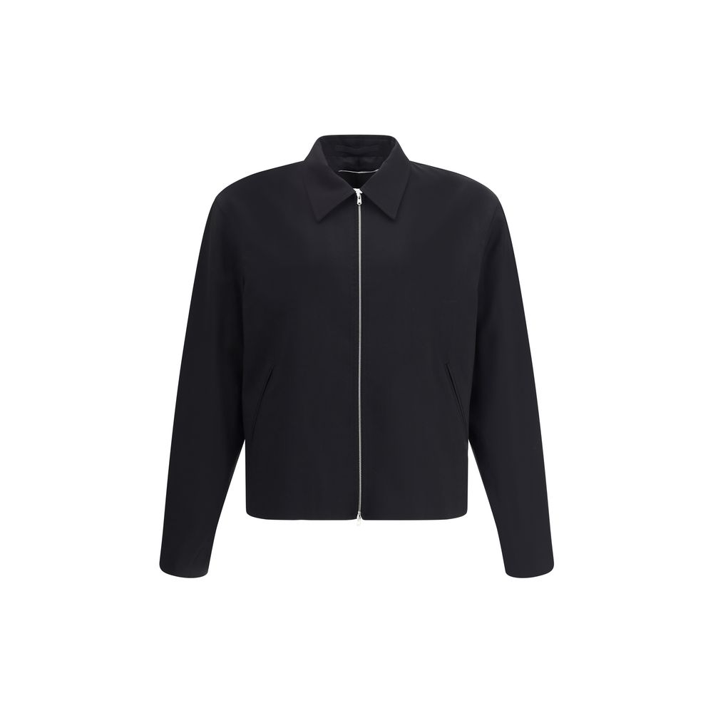 Black Wool Oves Aries Full-Length Jacket