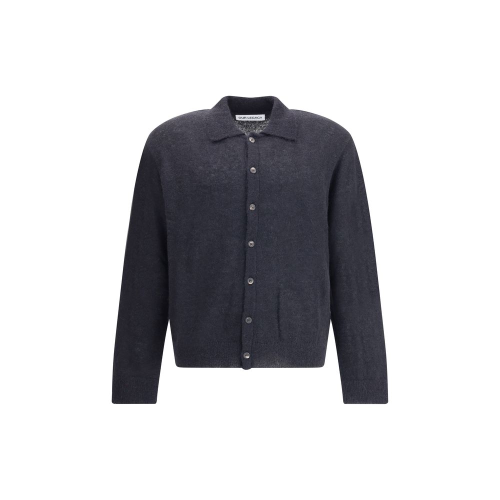 Black Alpaca Vicugna Pacos Cardigan