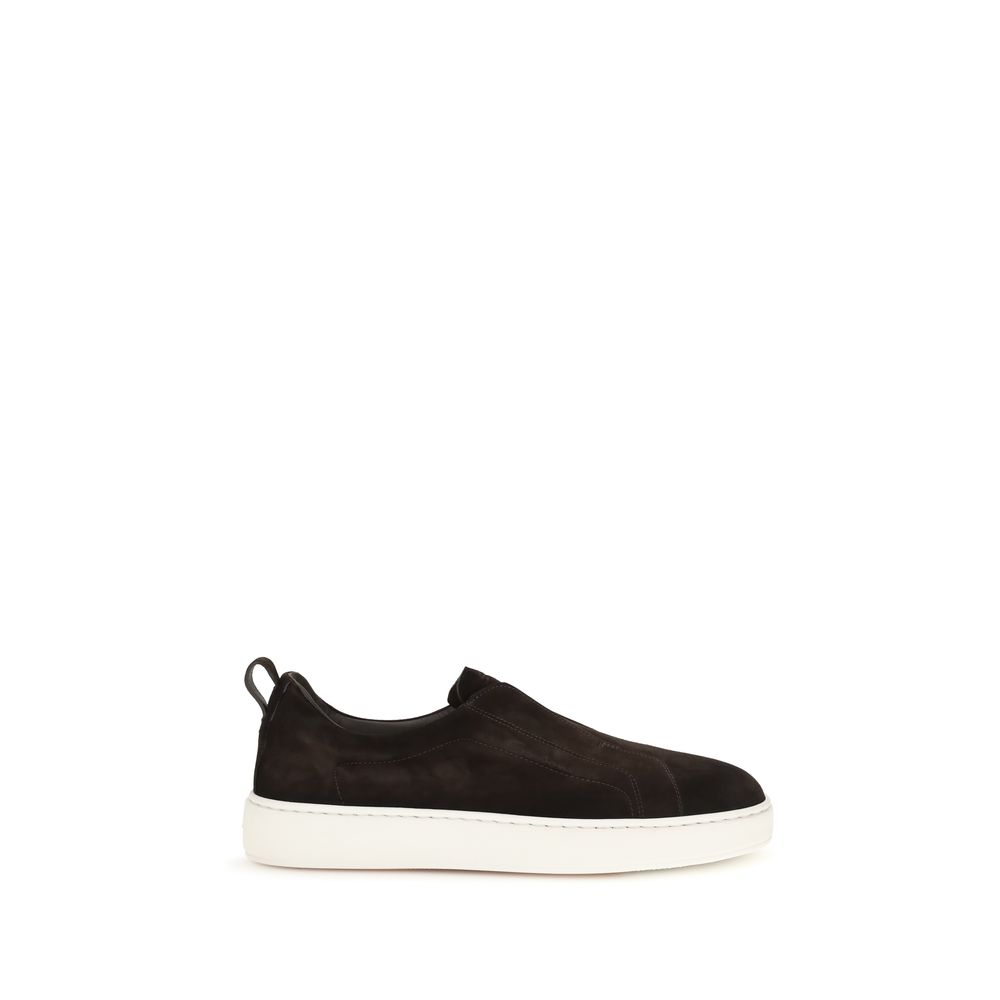 Brown Calf Leather Bos Taurus Sneakers