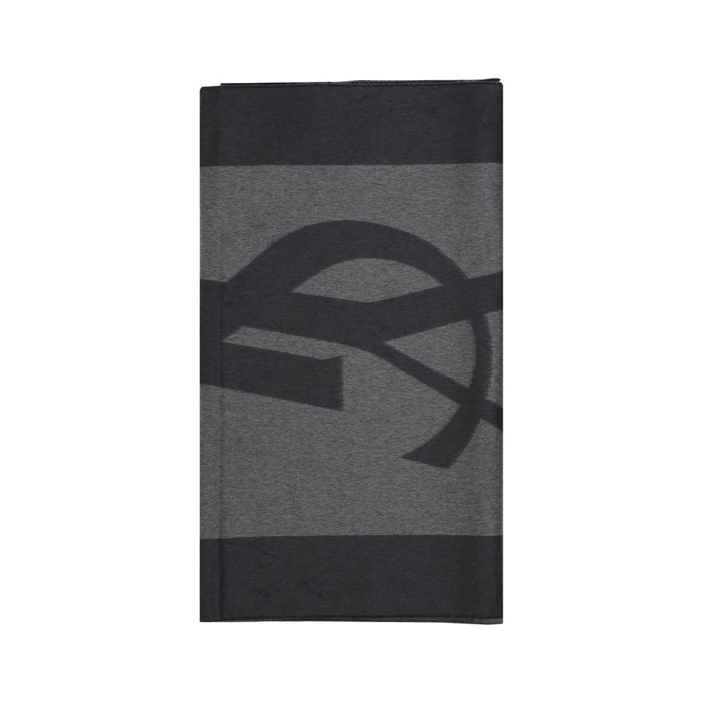 Gray Silk Scarf