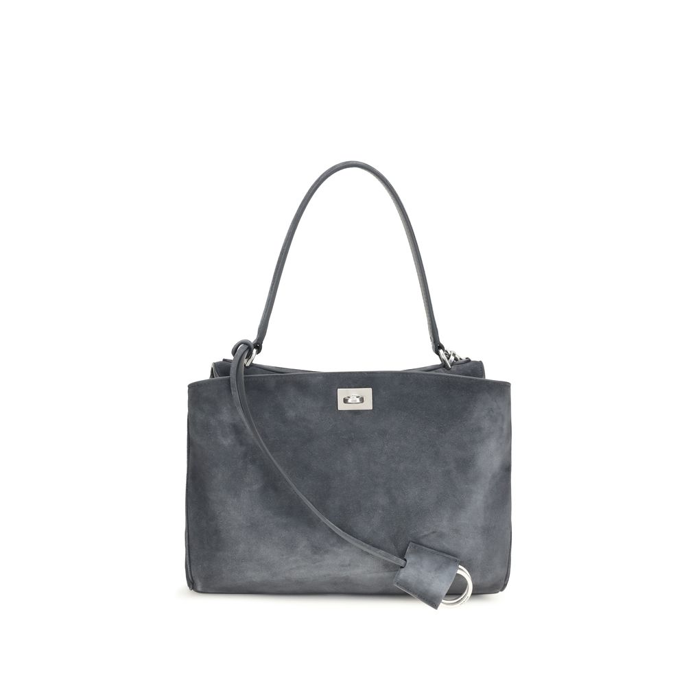 Gray Calf Leather Bos Taurus Handbag