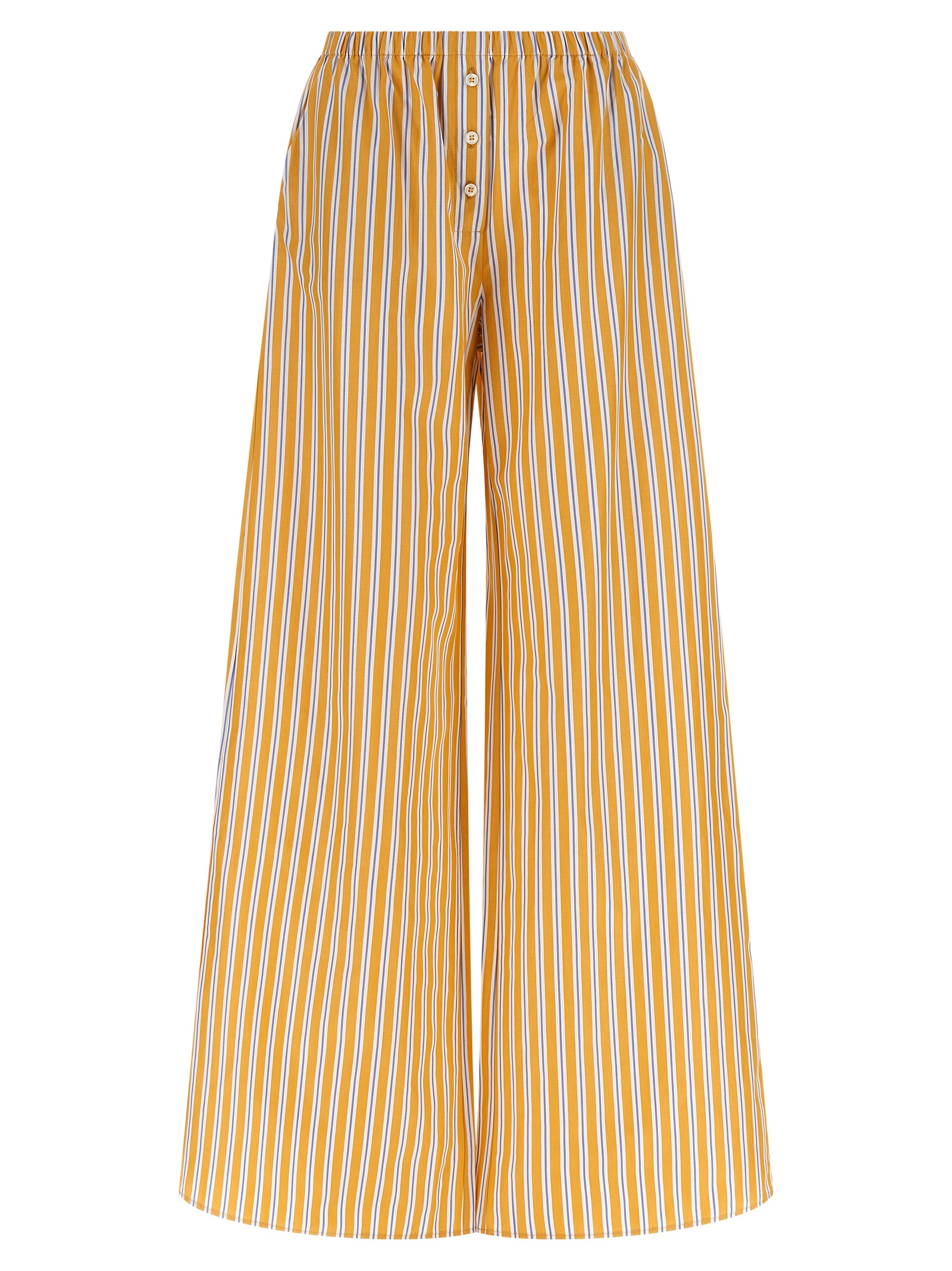 Bicolor Cotton Casual Pants