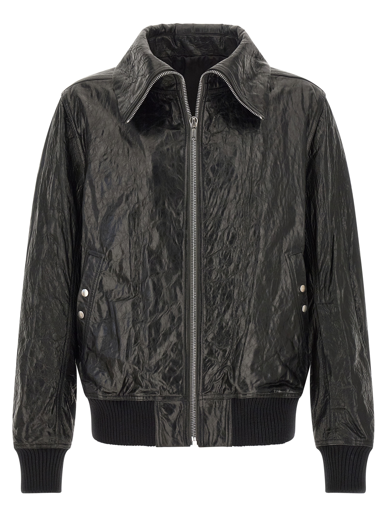 Black Lamb Leather Leather Jacket
