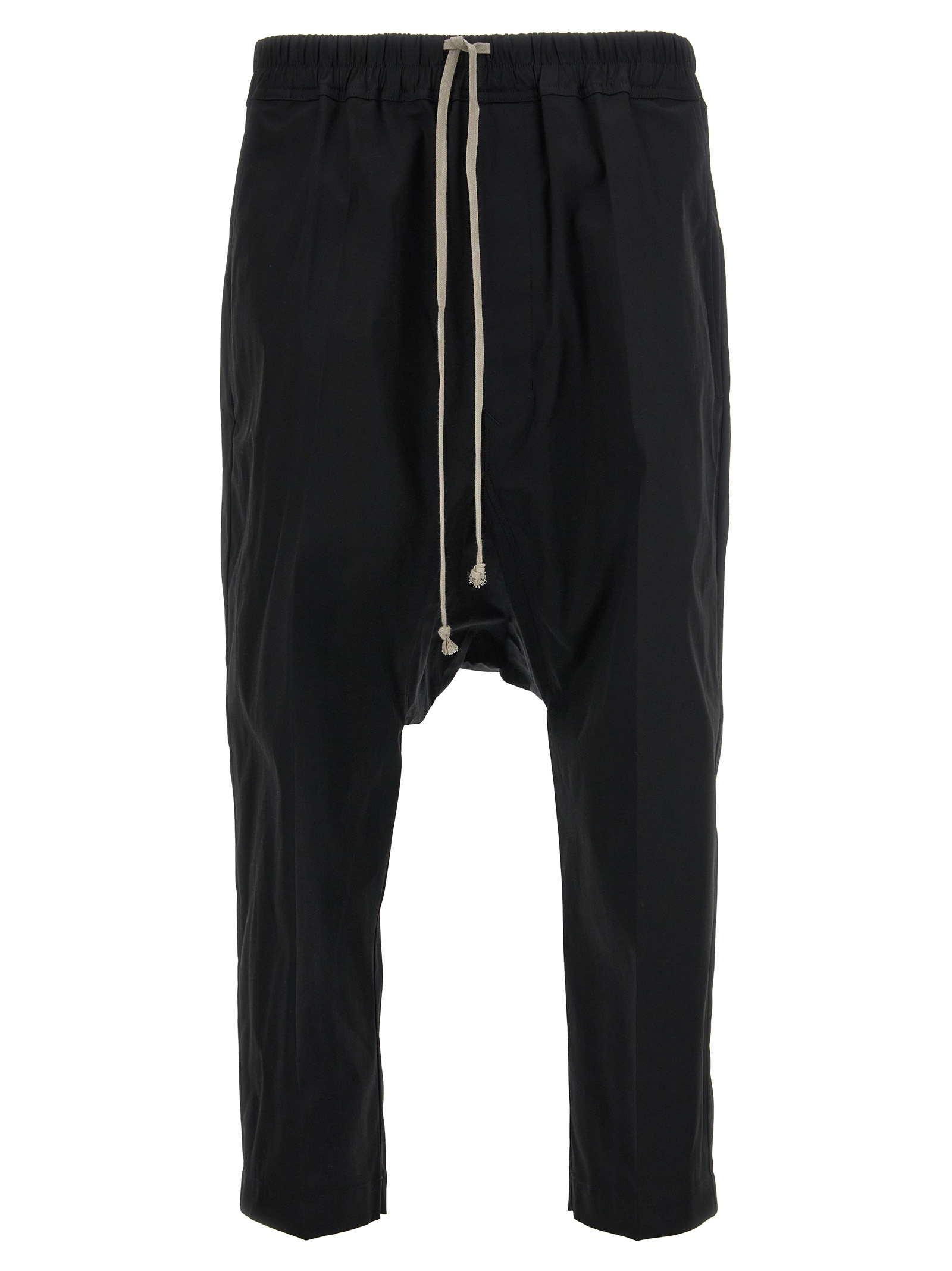 Black Cotton Casual Pants