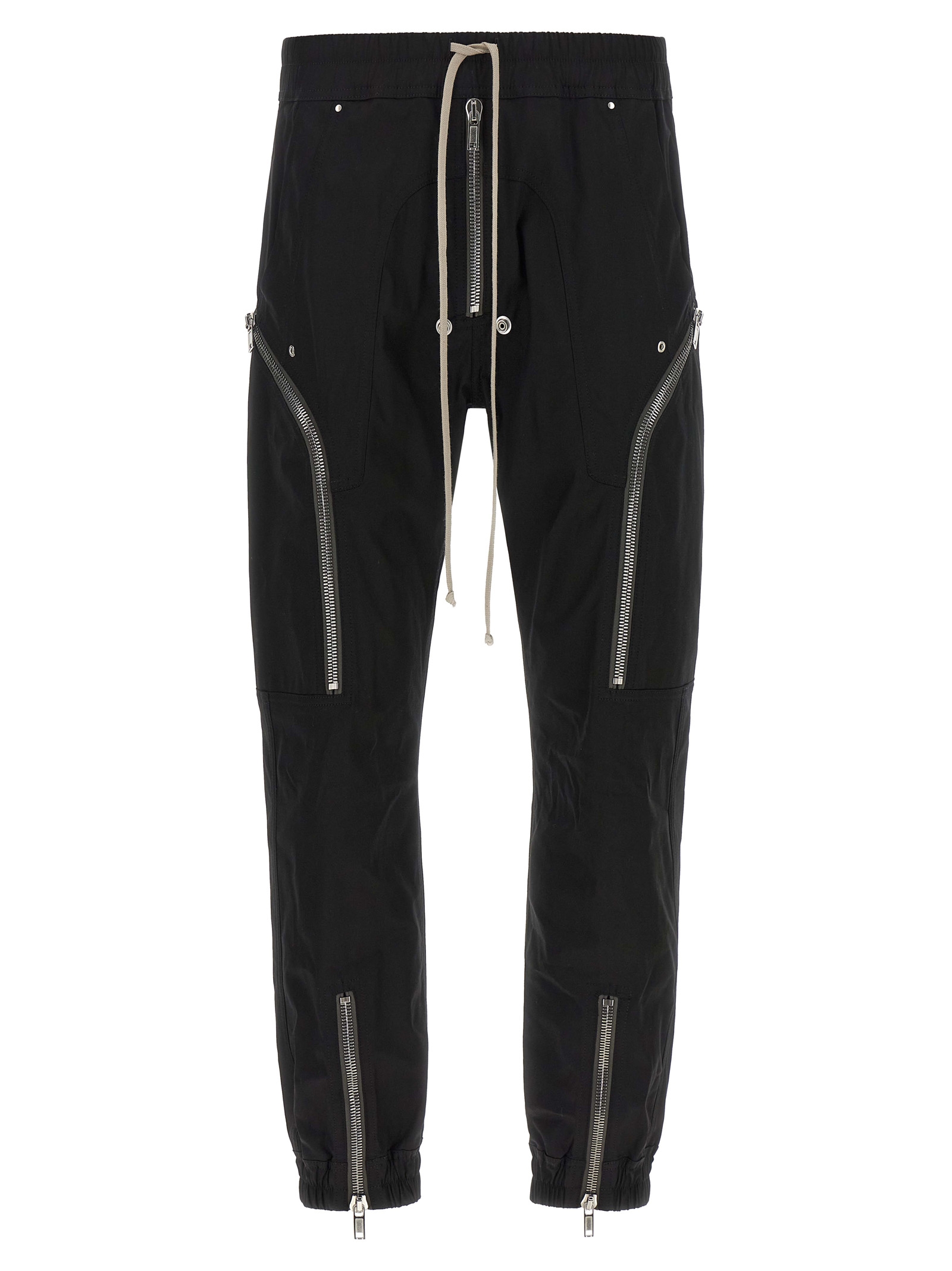 Black Cotton Cargo Pants