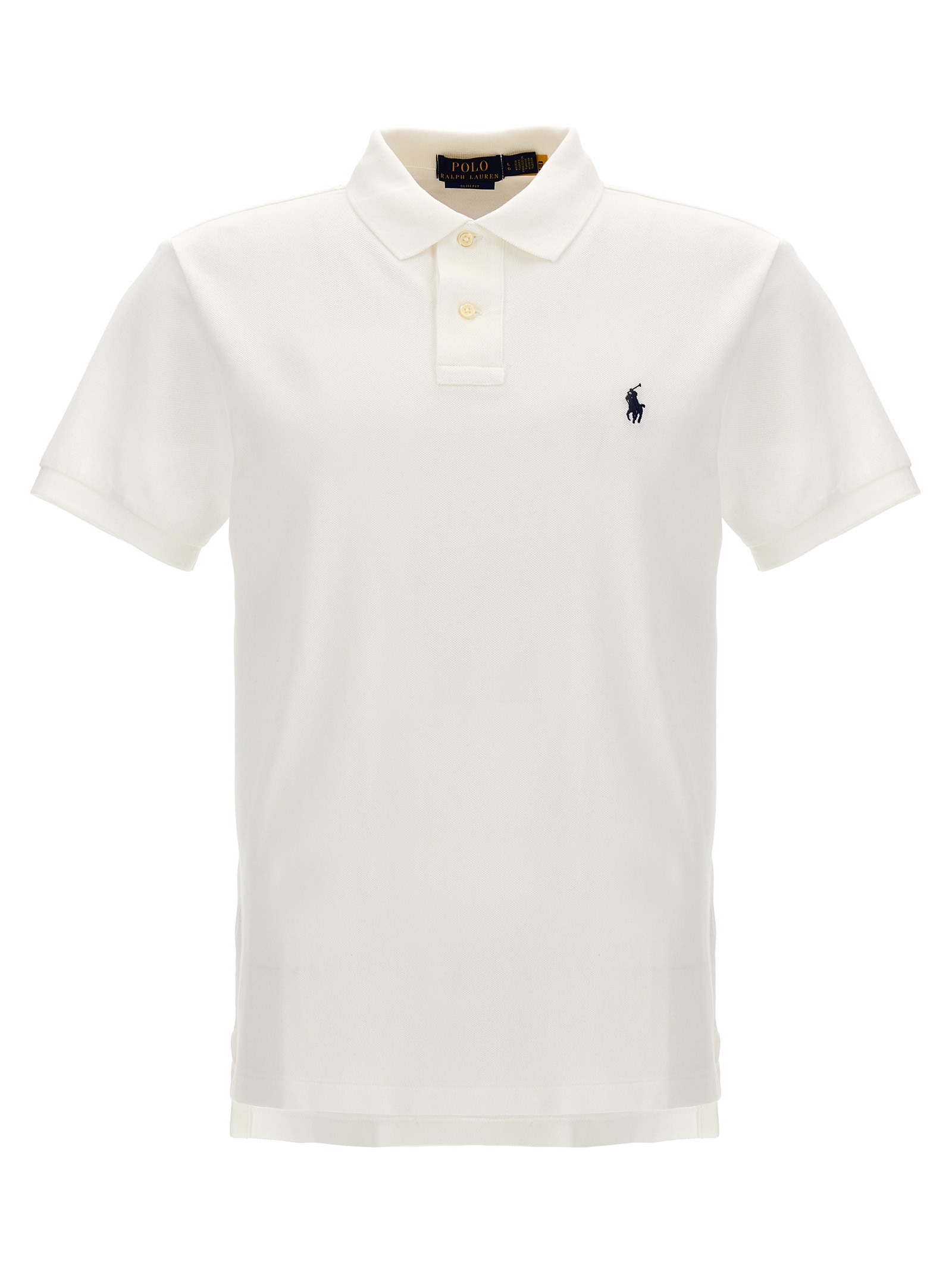 White Cotton Polo Shirt