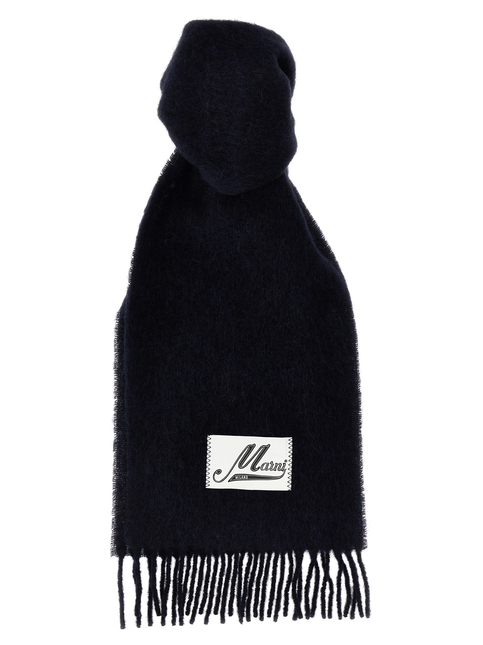 Blue Wool Scarf
