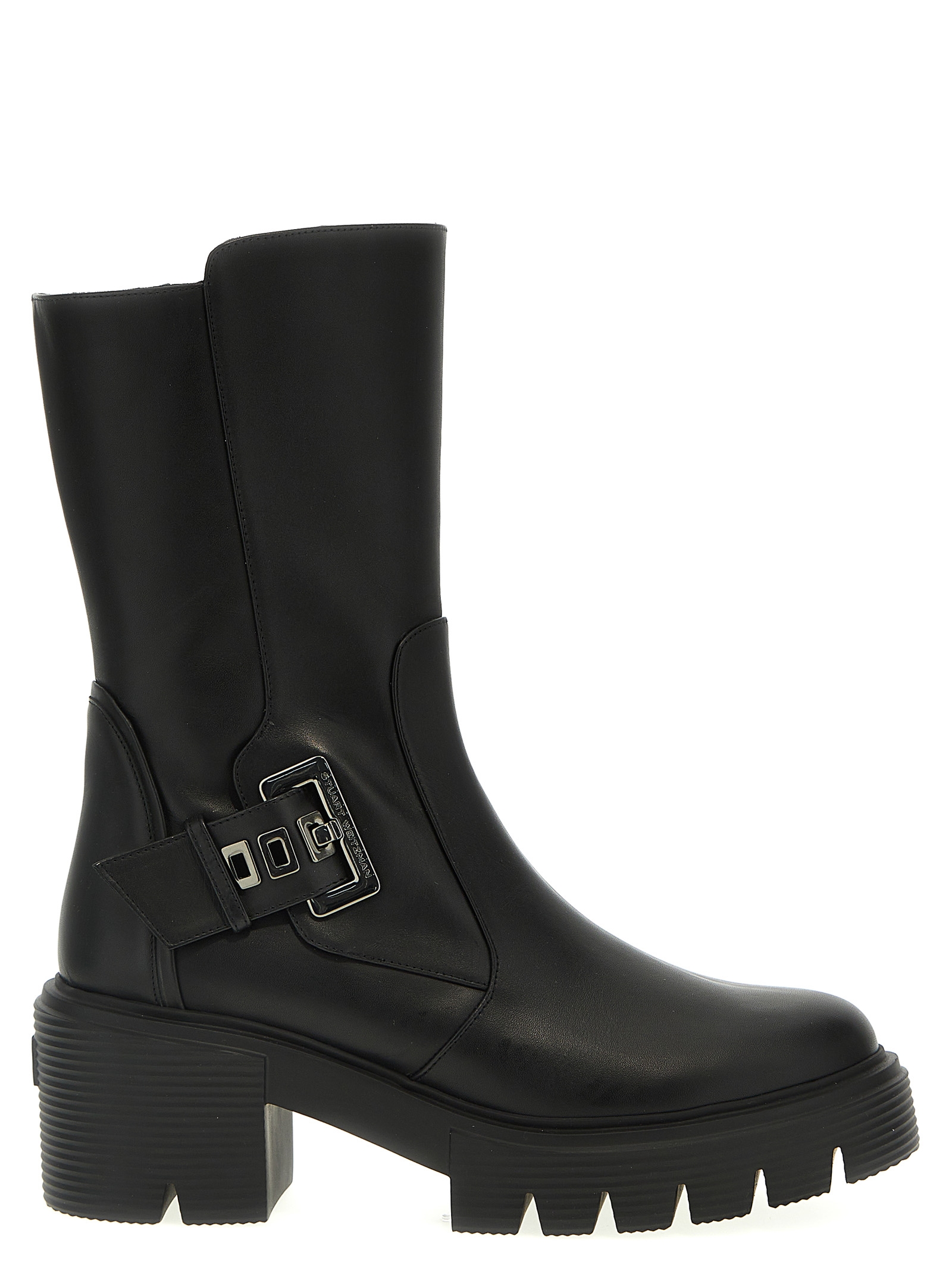 Black Calfskin Ankle Boots