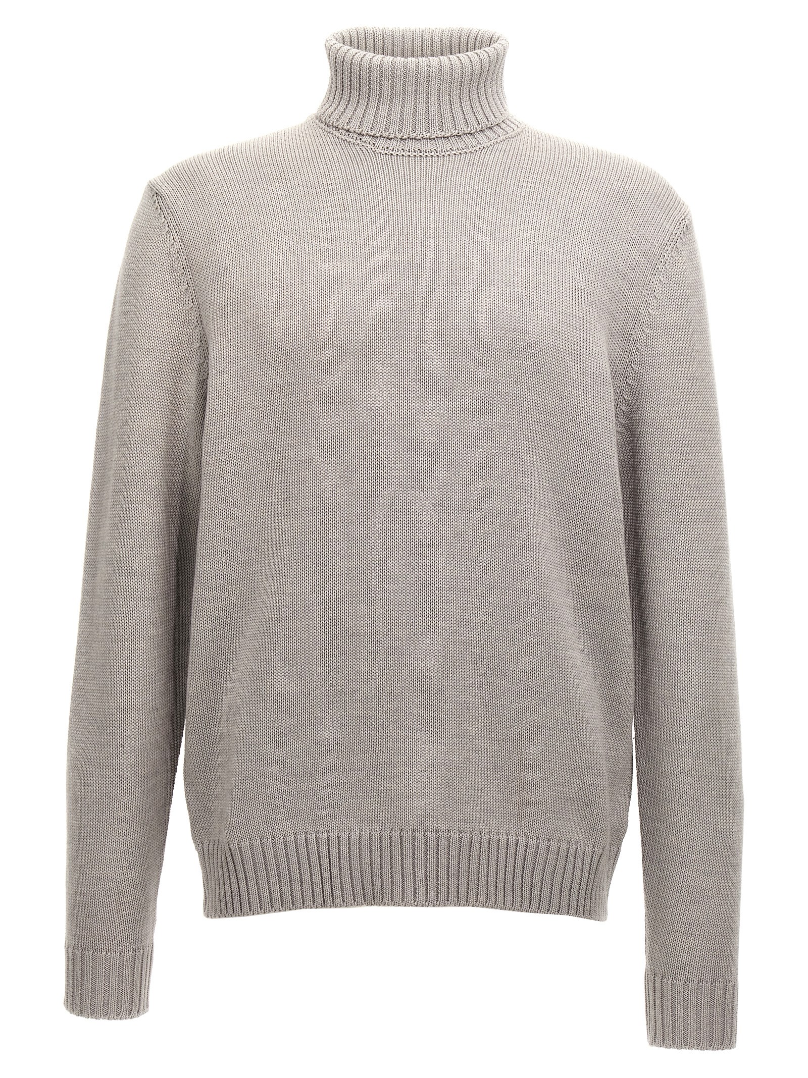 Gray Virgin Wool Cardigan