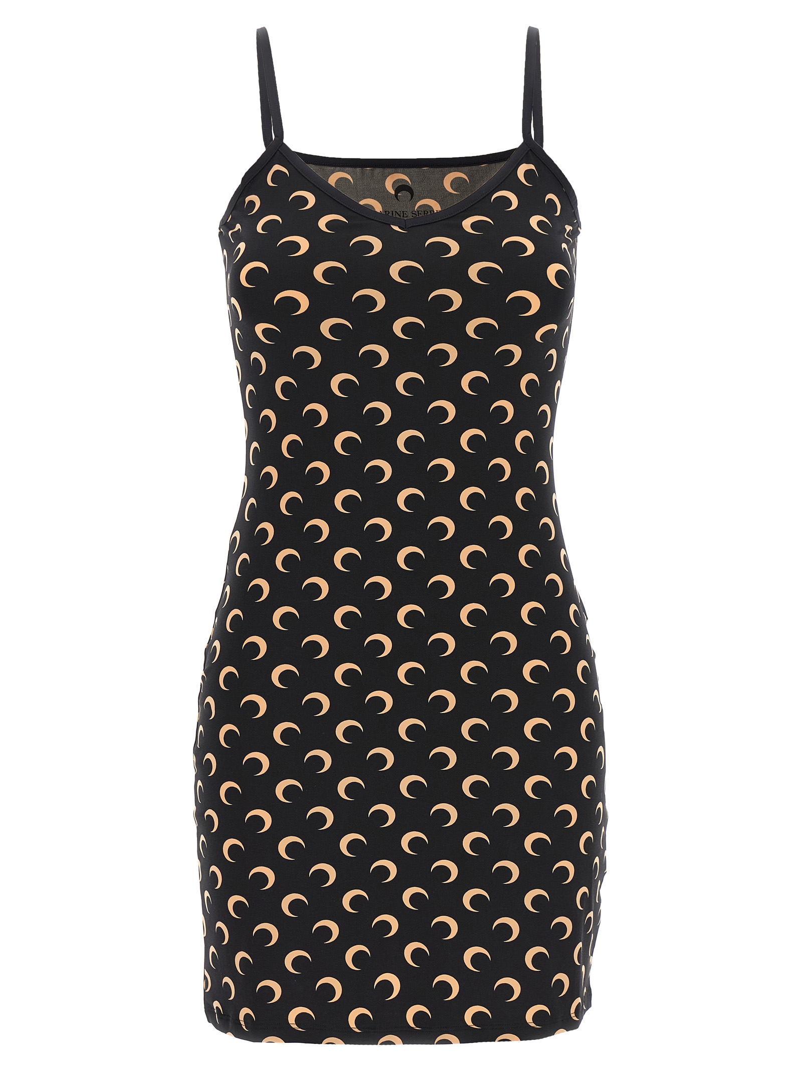 Black Polyamide Short Dress