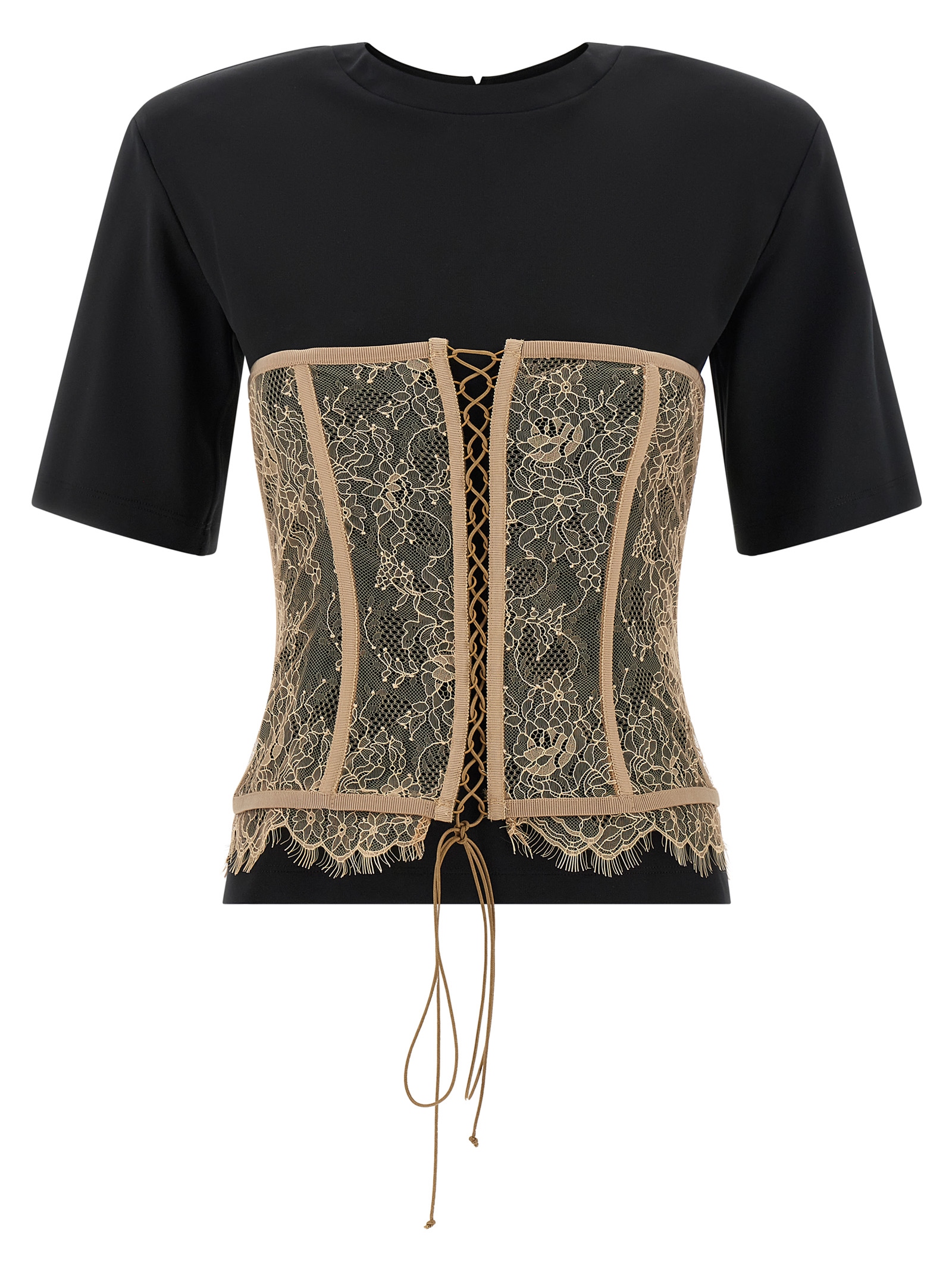 Black Viscose T-Shirt