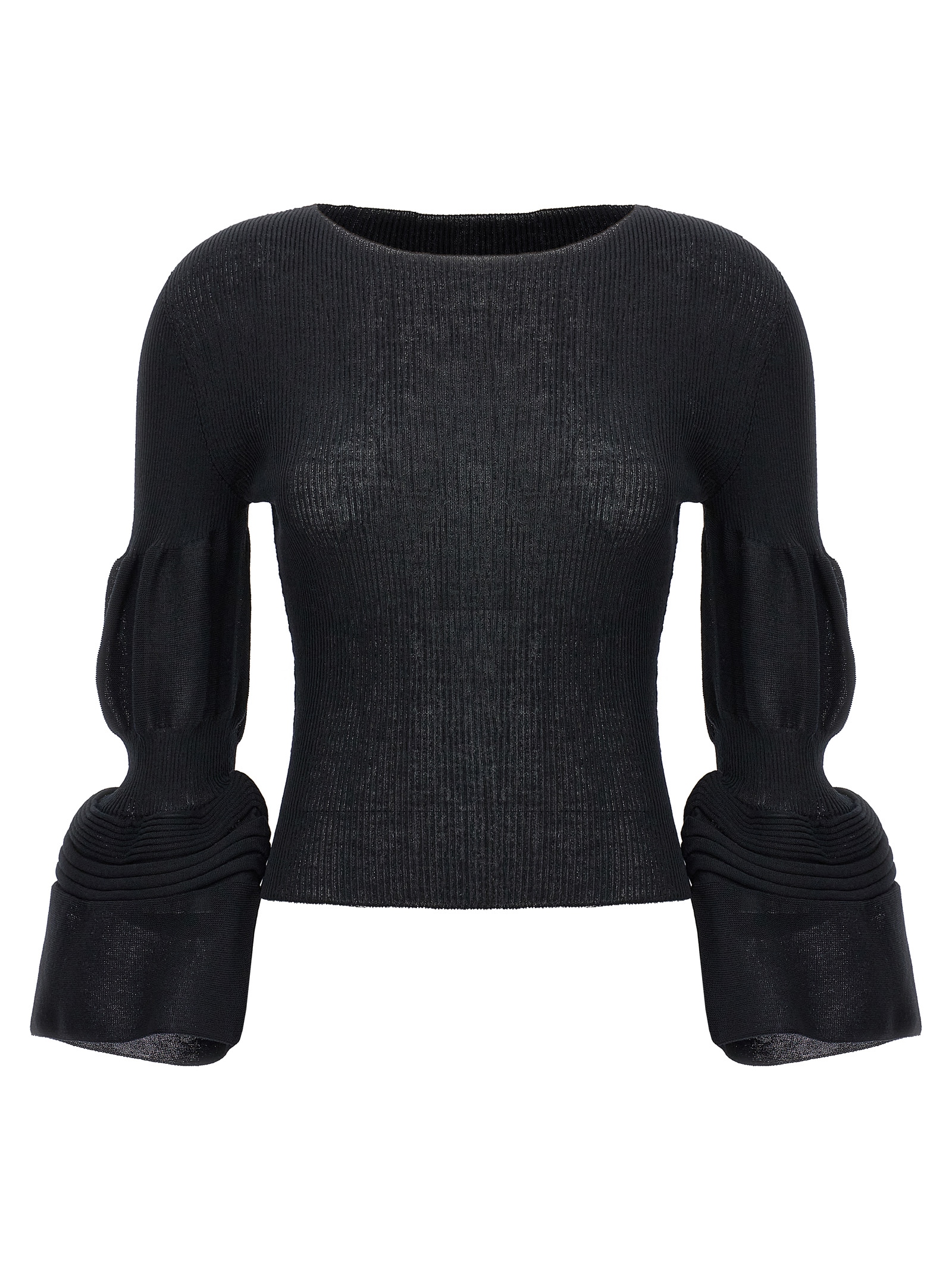Black Polyester Sweatshirt