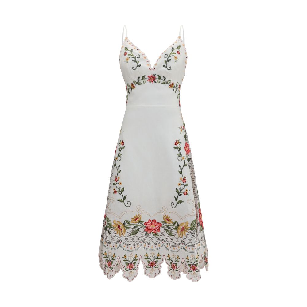 Multicolor Linen Casual Dress