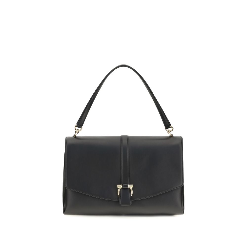 Black Calf Leather Bos Taurus Shoulder Bag