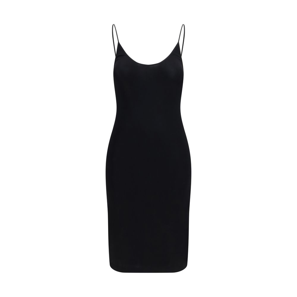 Black Viscose Casual Dress