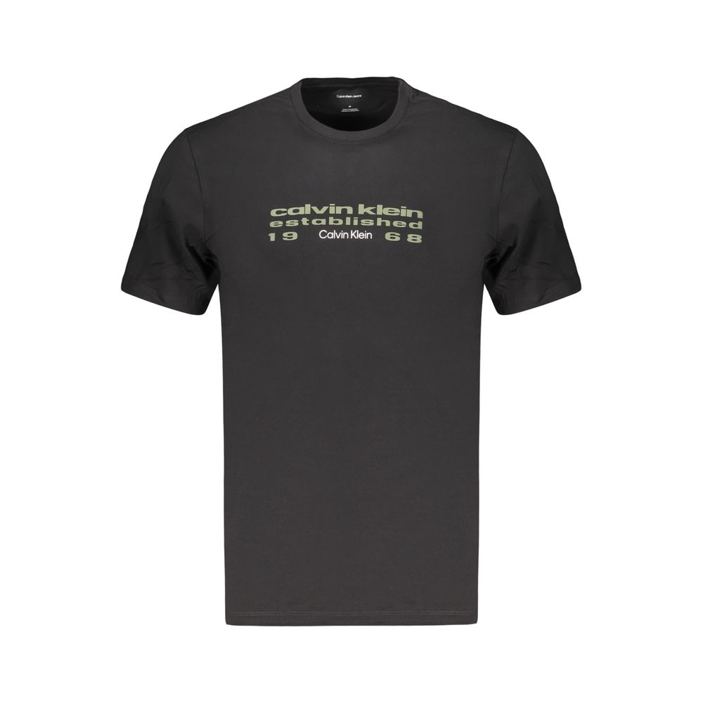 Black Cotton Men's T-Shirt