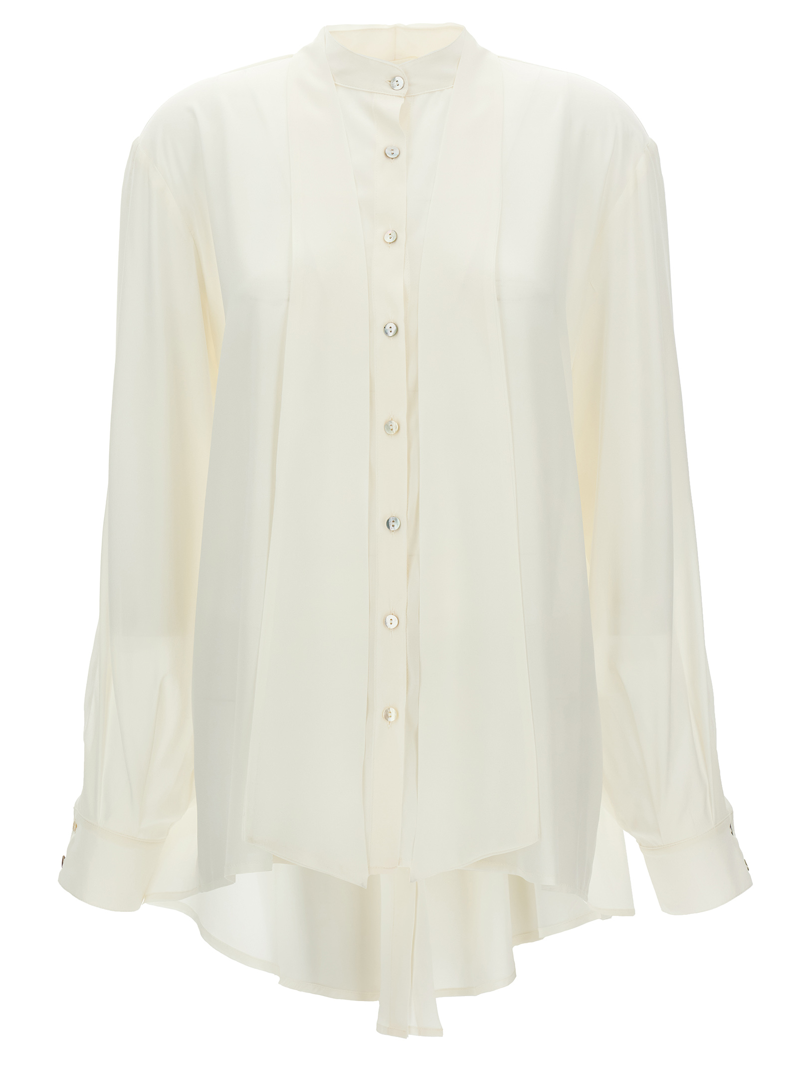White Silk Blouse