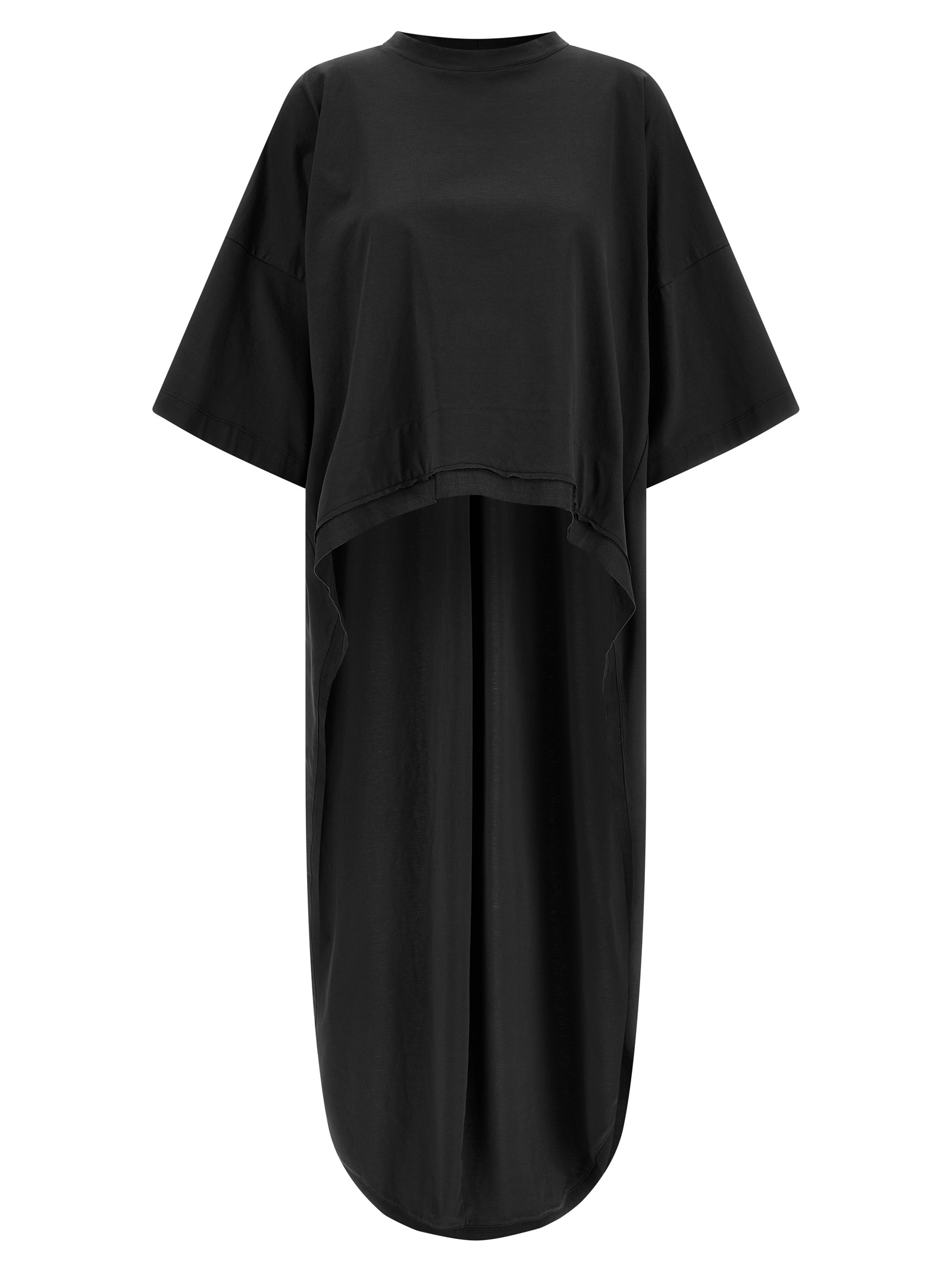 Black Cotton Casual Dress