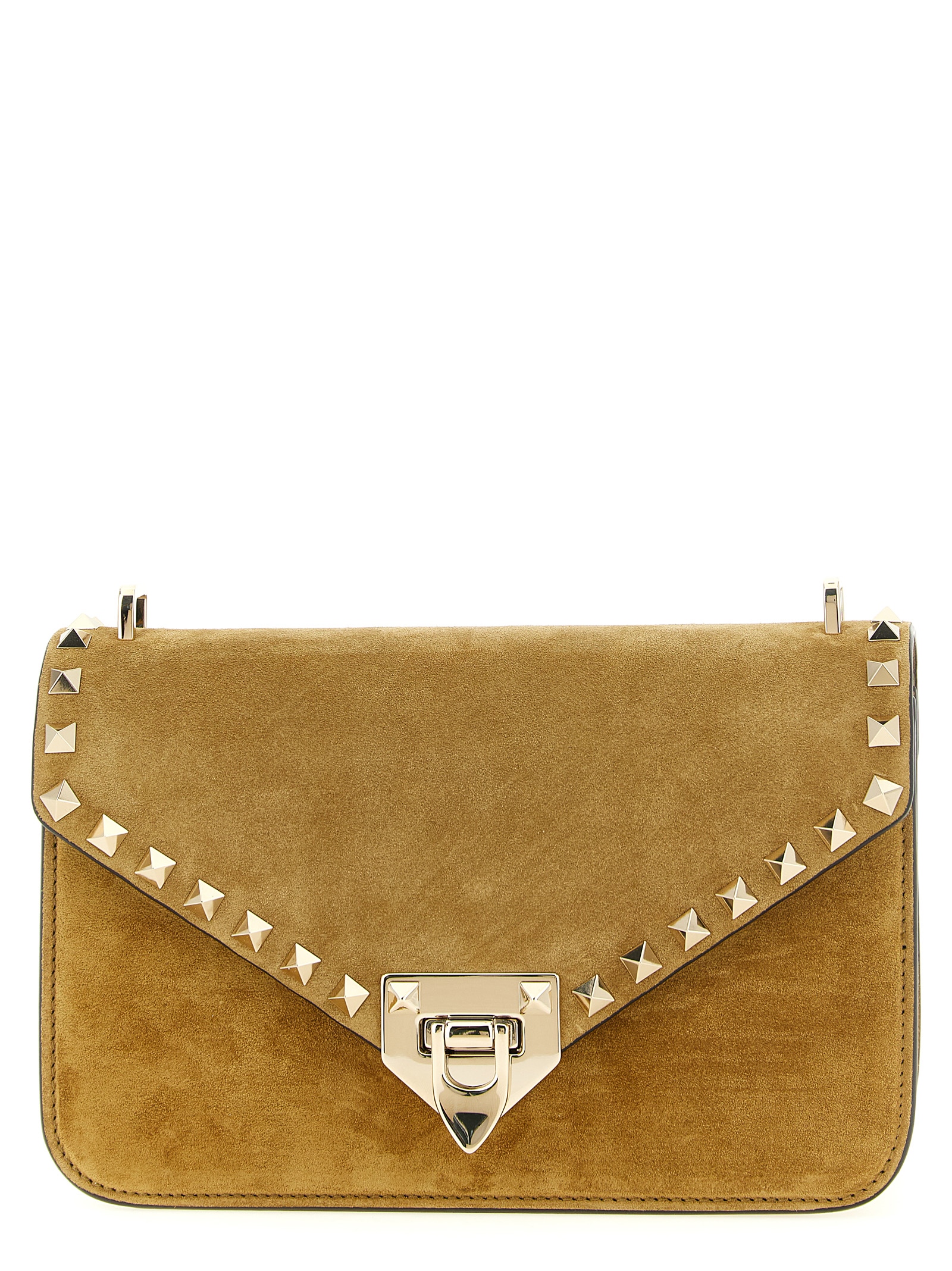 Beige Calfskin Crossbody Bag