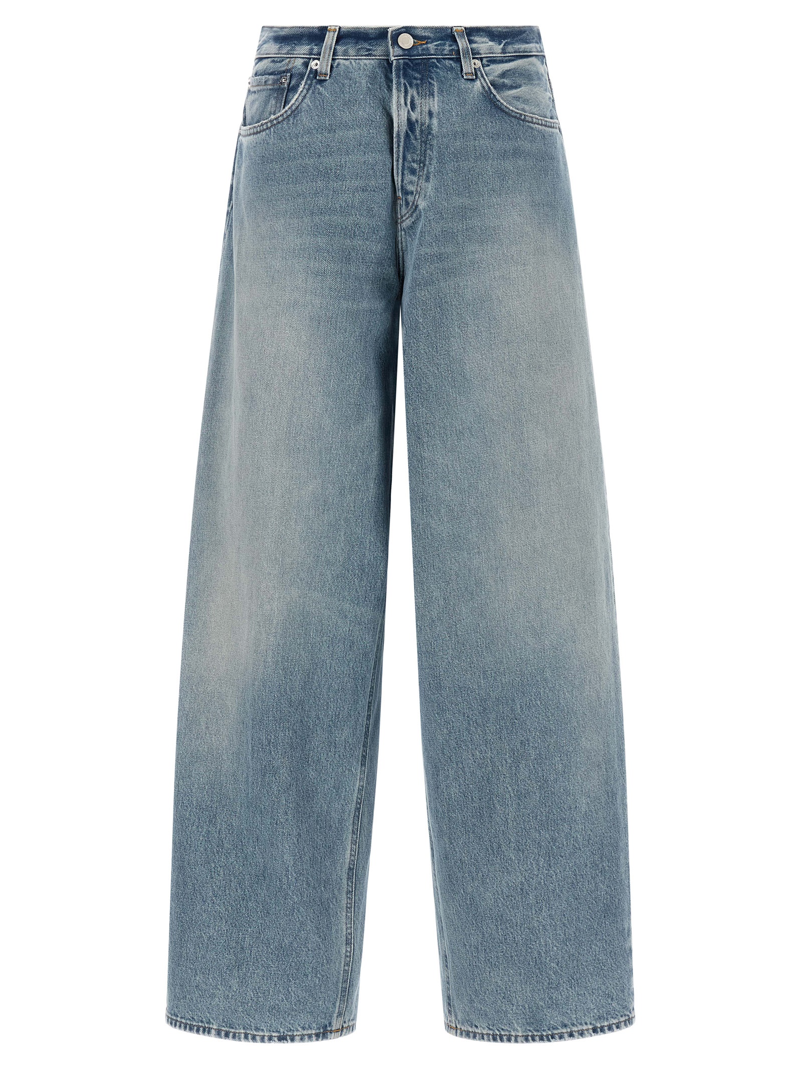 Blue Cotton Relaxed Fit Jeans