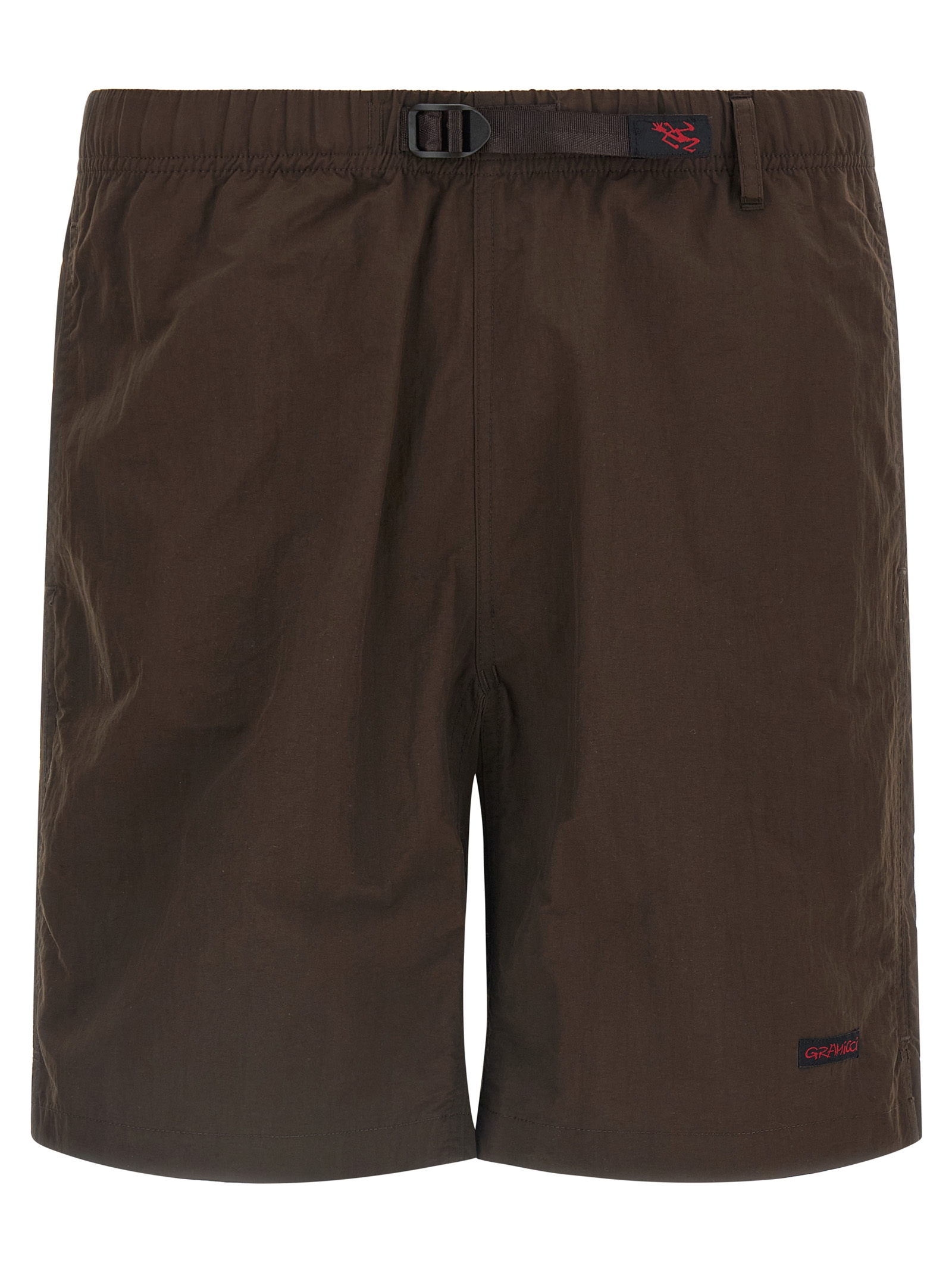 Brown Nylon Bermuda Shorts
