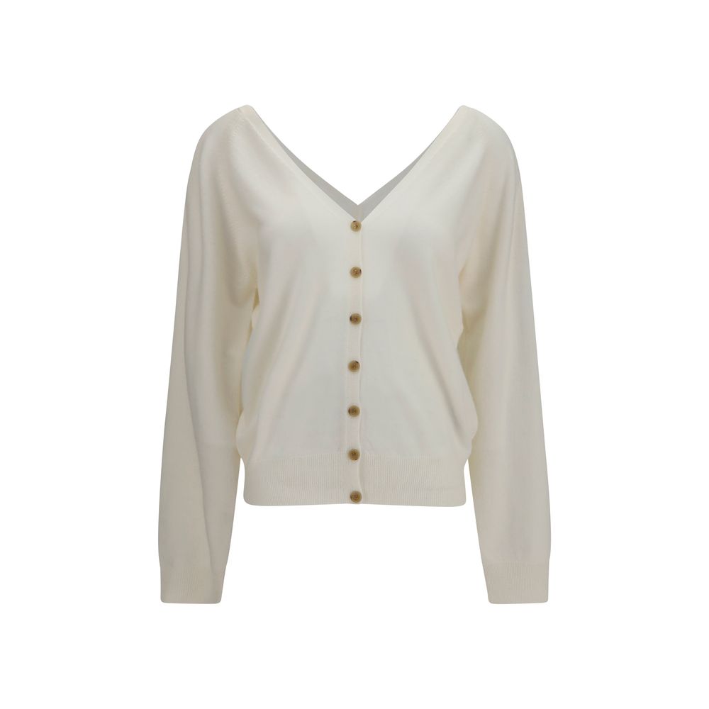 Beige Cashmere Cardigan
