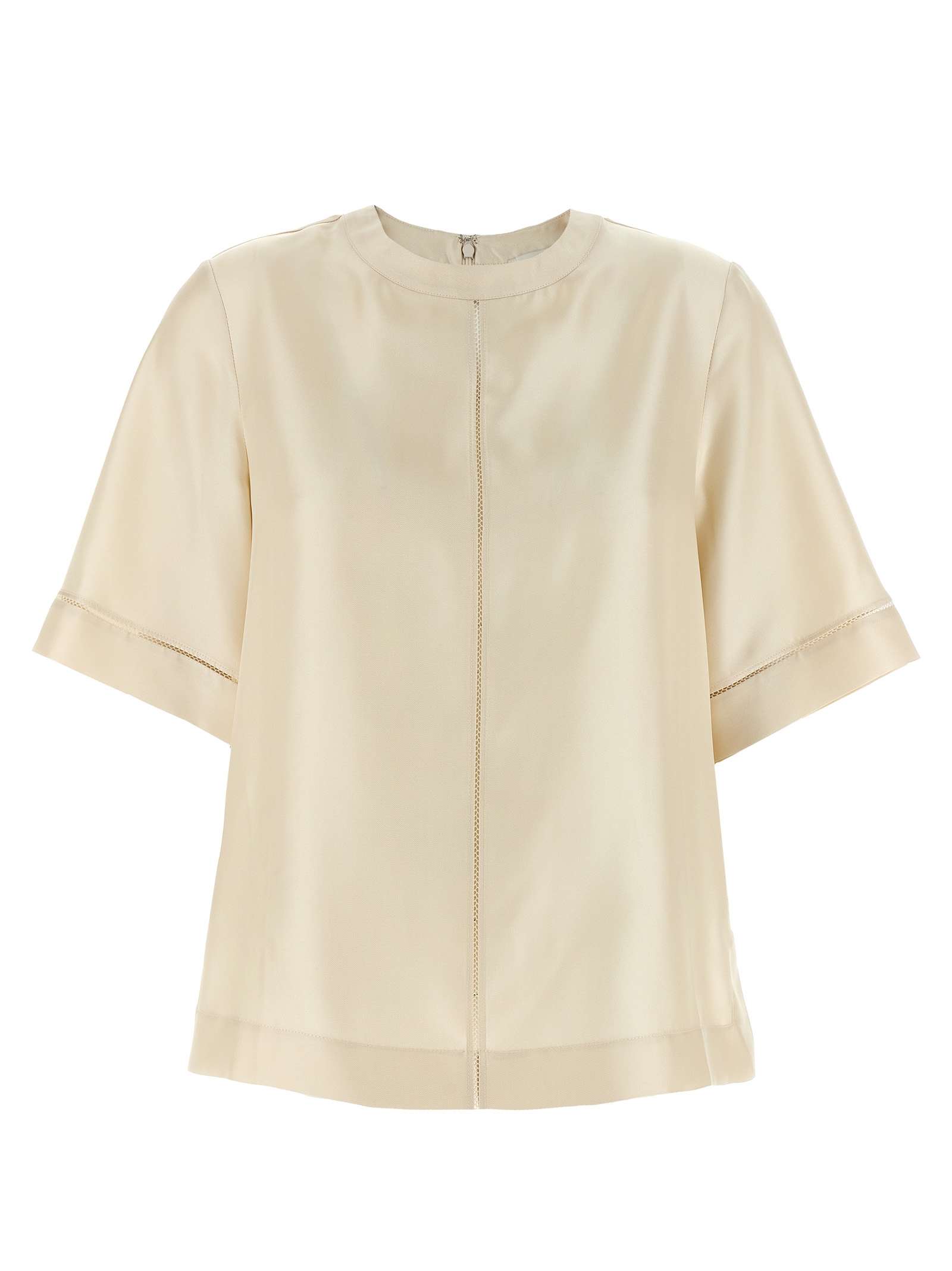 Beige Silk Blouse