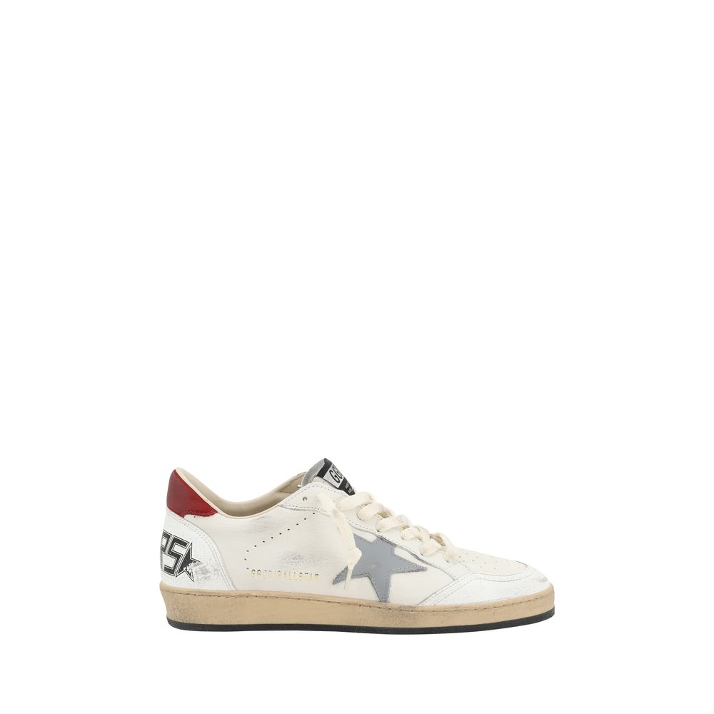Beige Calf Leather Bos Taurus Low Top Sneakers
