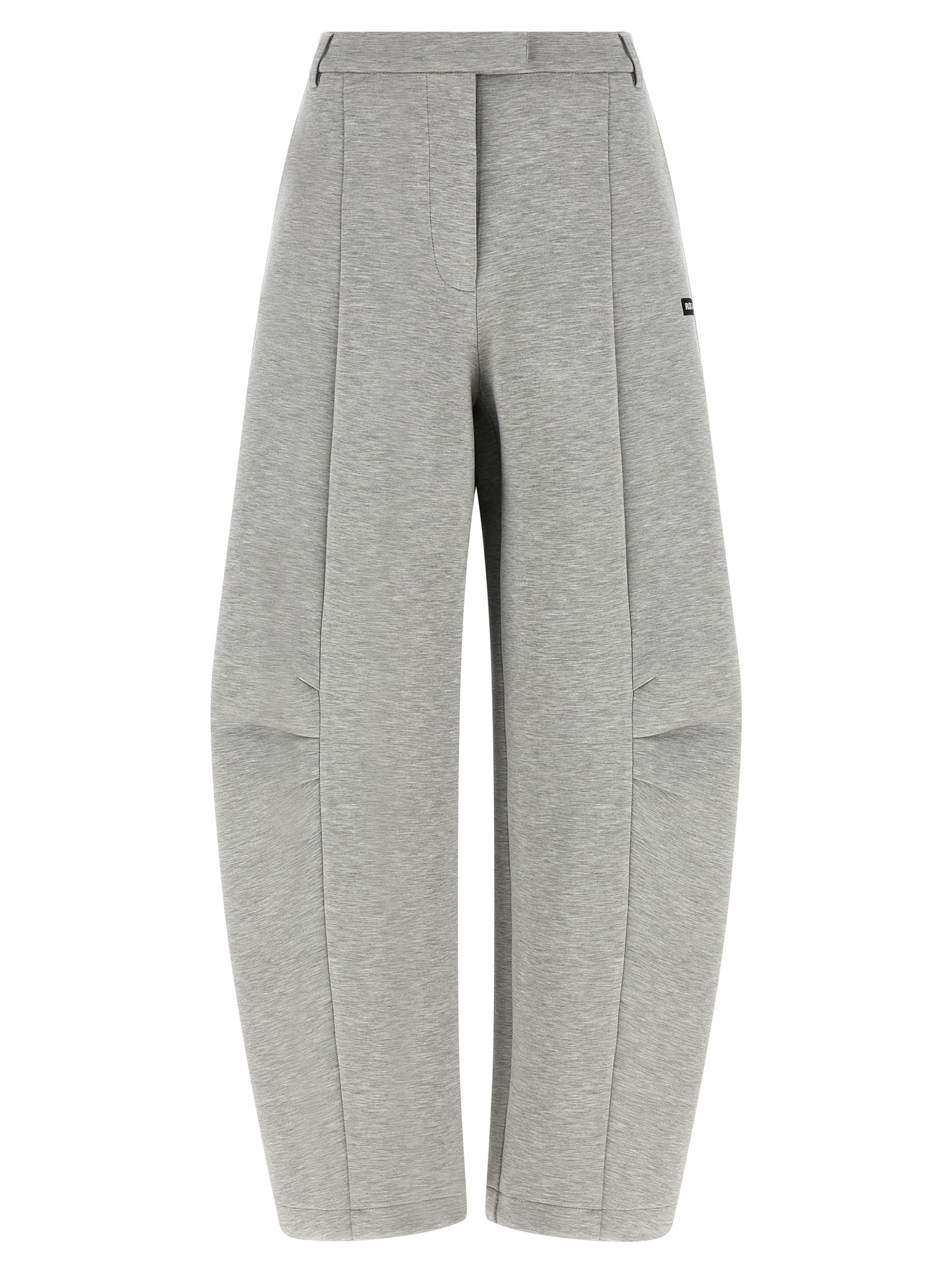 Gray Viscose Cargo Pants