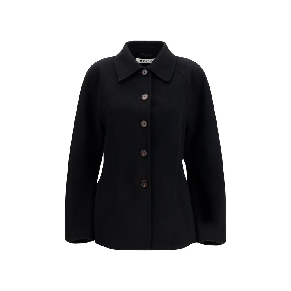 Black Wool Oves Aries Full-Length Jacket