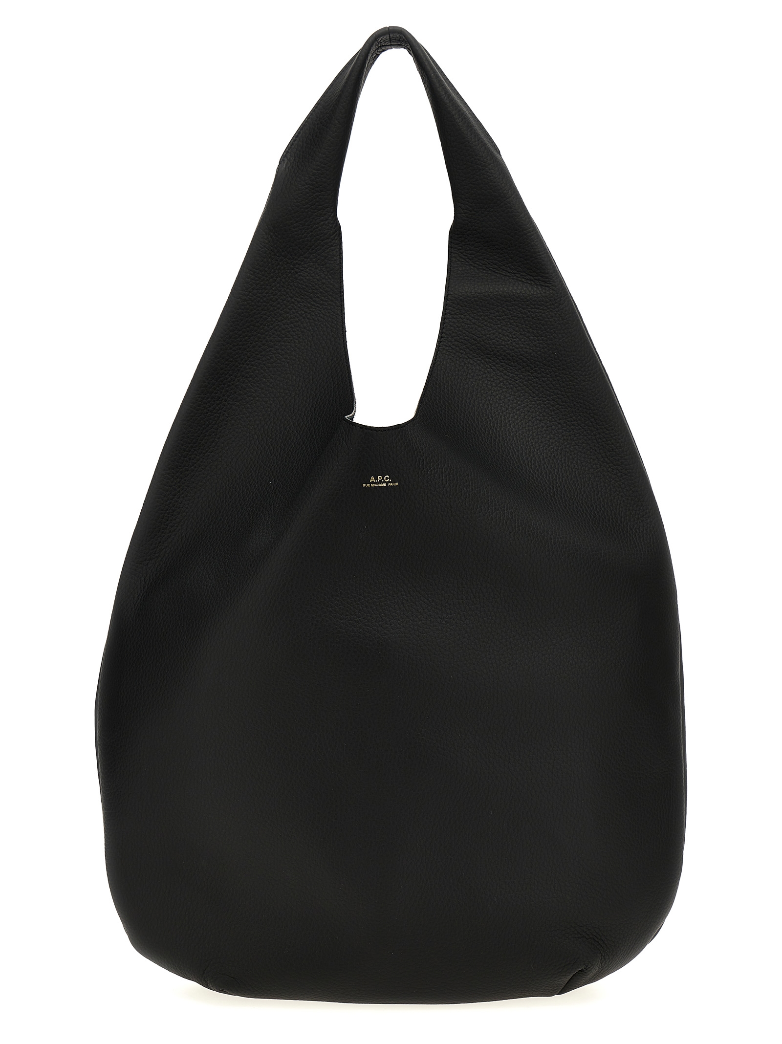Black Calfskin Shoulder Bag