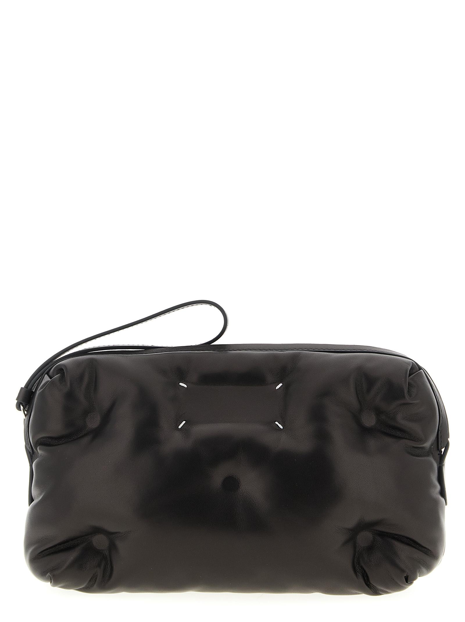Black Lambskin Crossbody Bag
