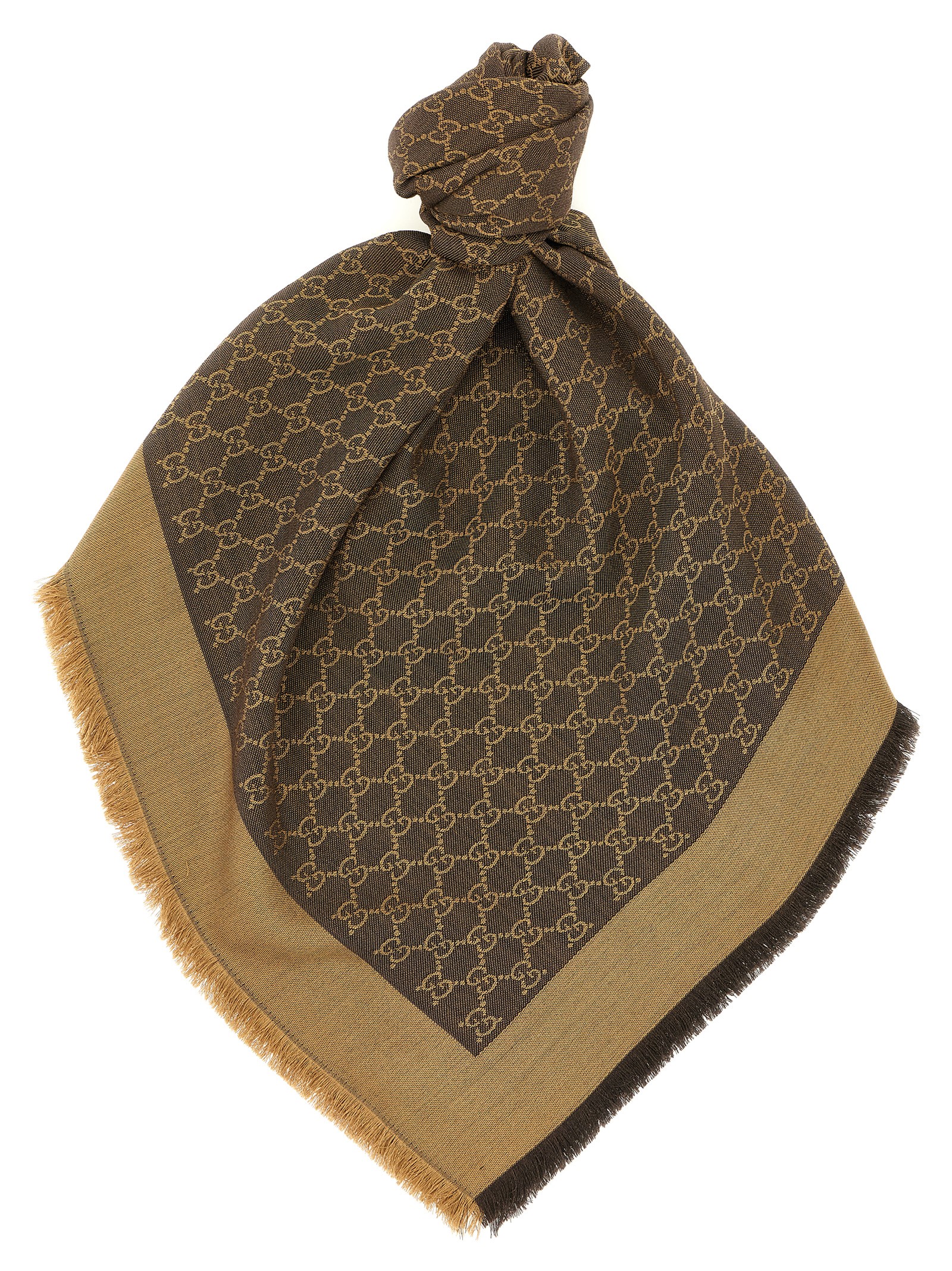 Brown Silk Scarf